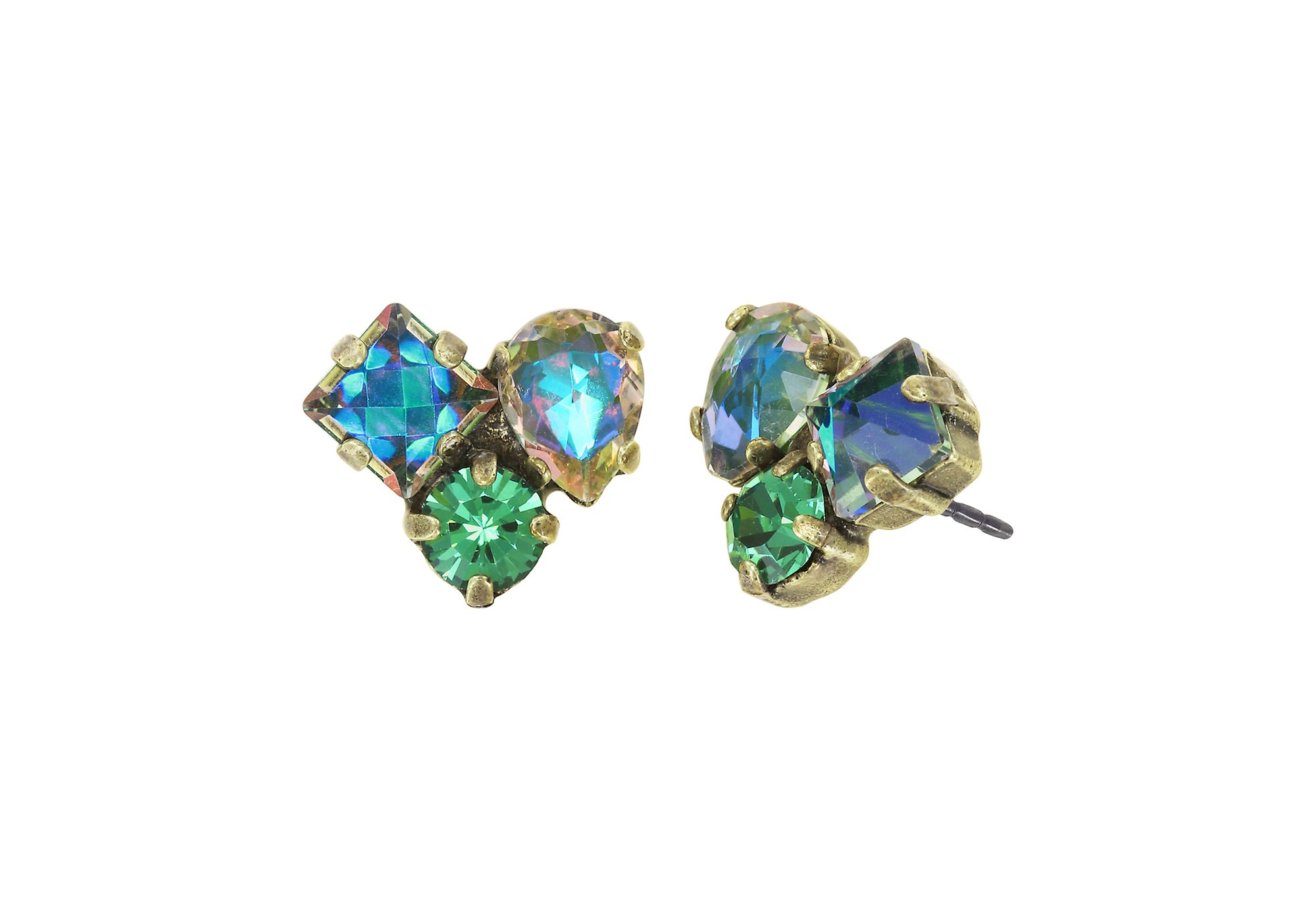 image for Earring stud Ballroom Green  