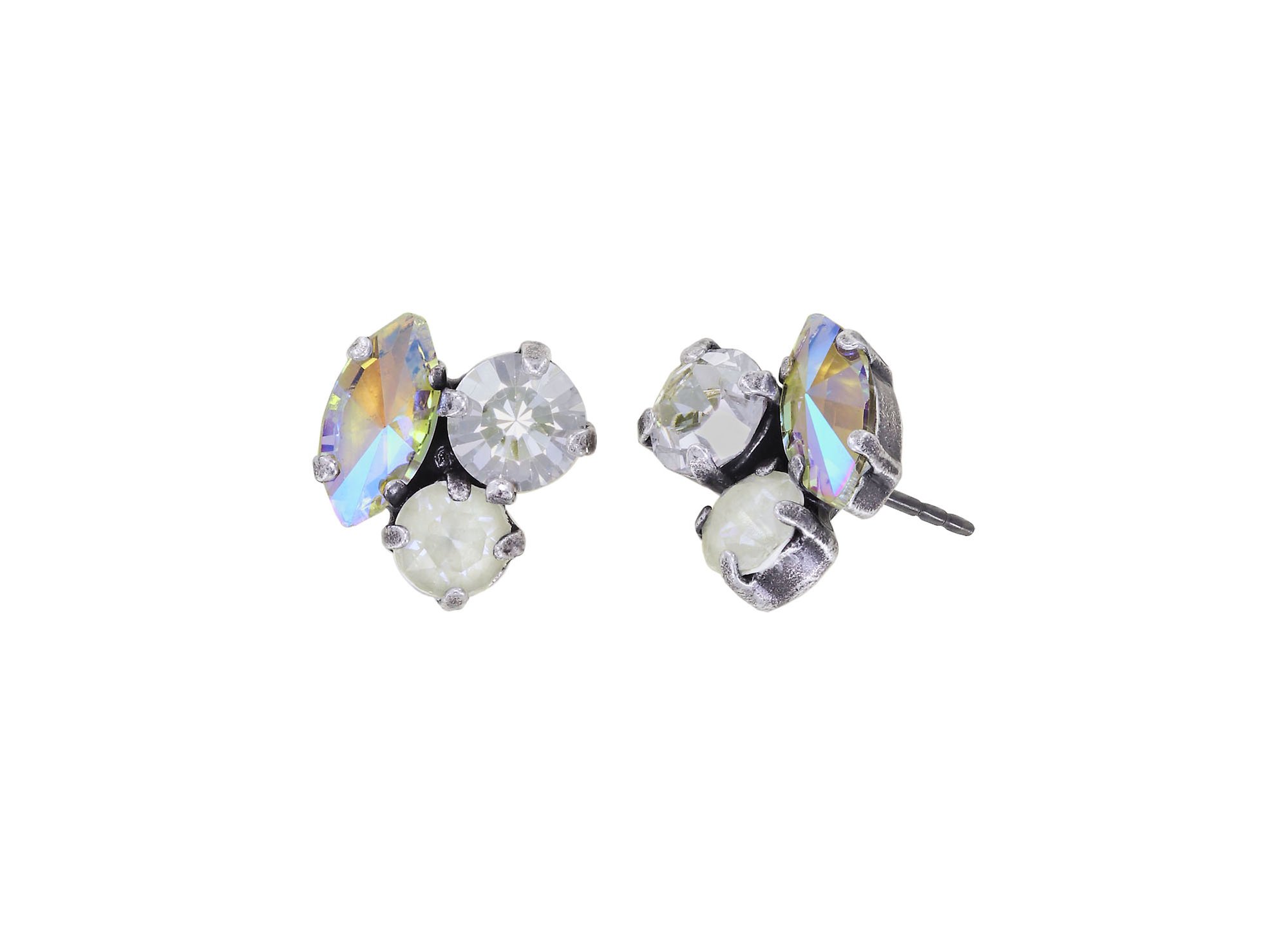 image for Earring stud Ballroom White  