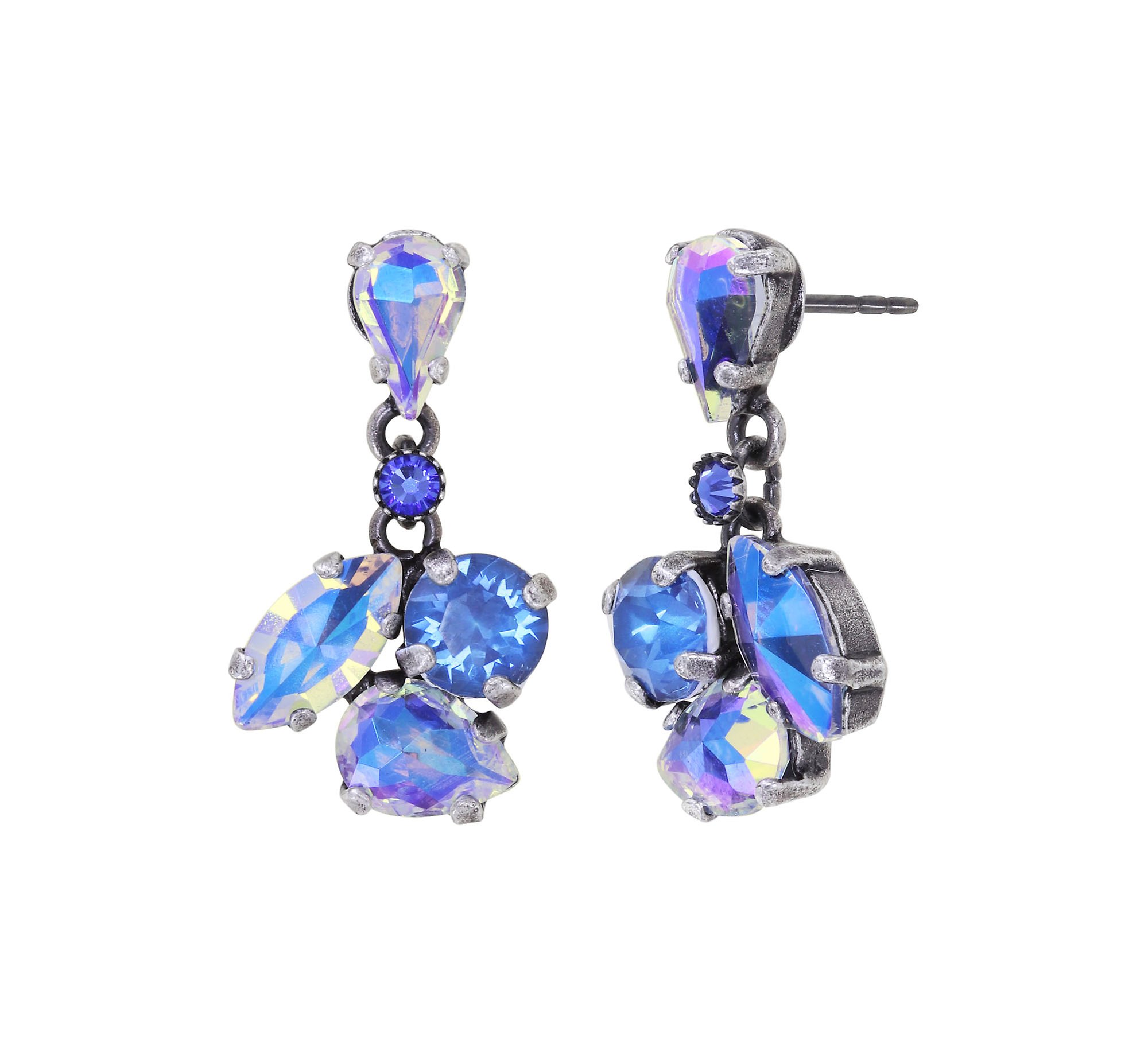 image for Earring Stud Dangling Ballroom Blue  
