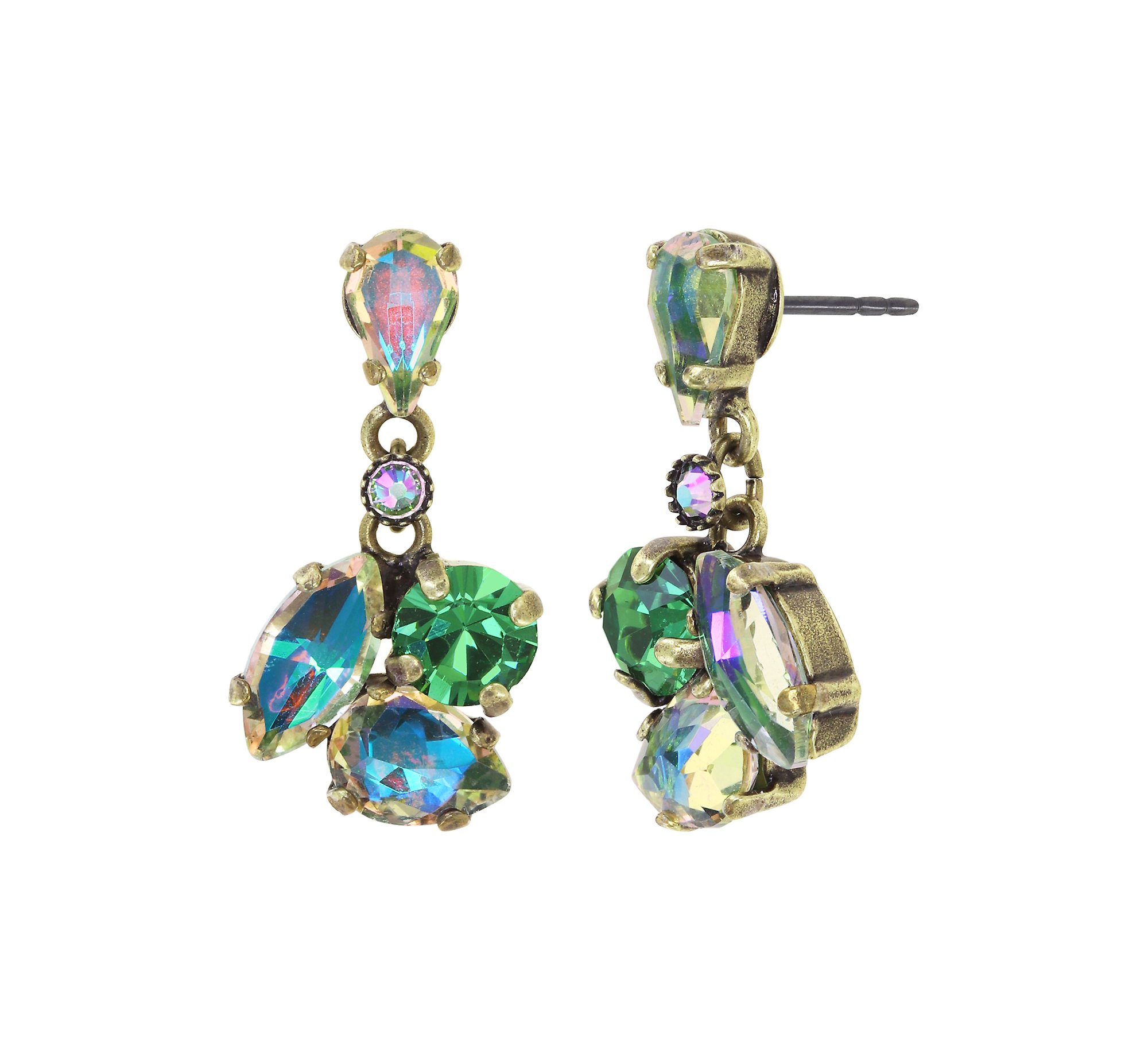 image pour Clou d'oreille pendant Ballroom Vert  