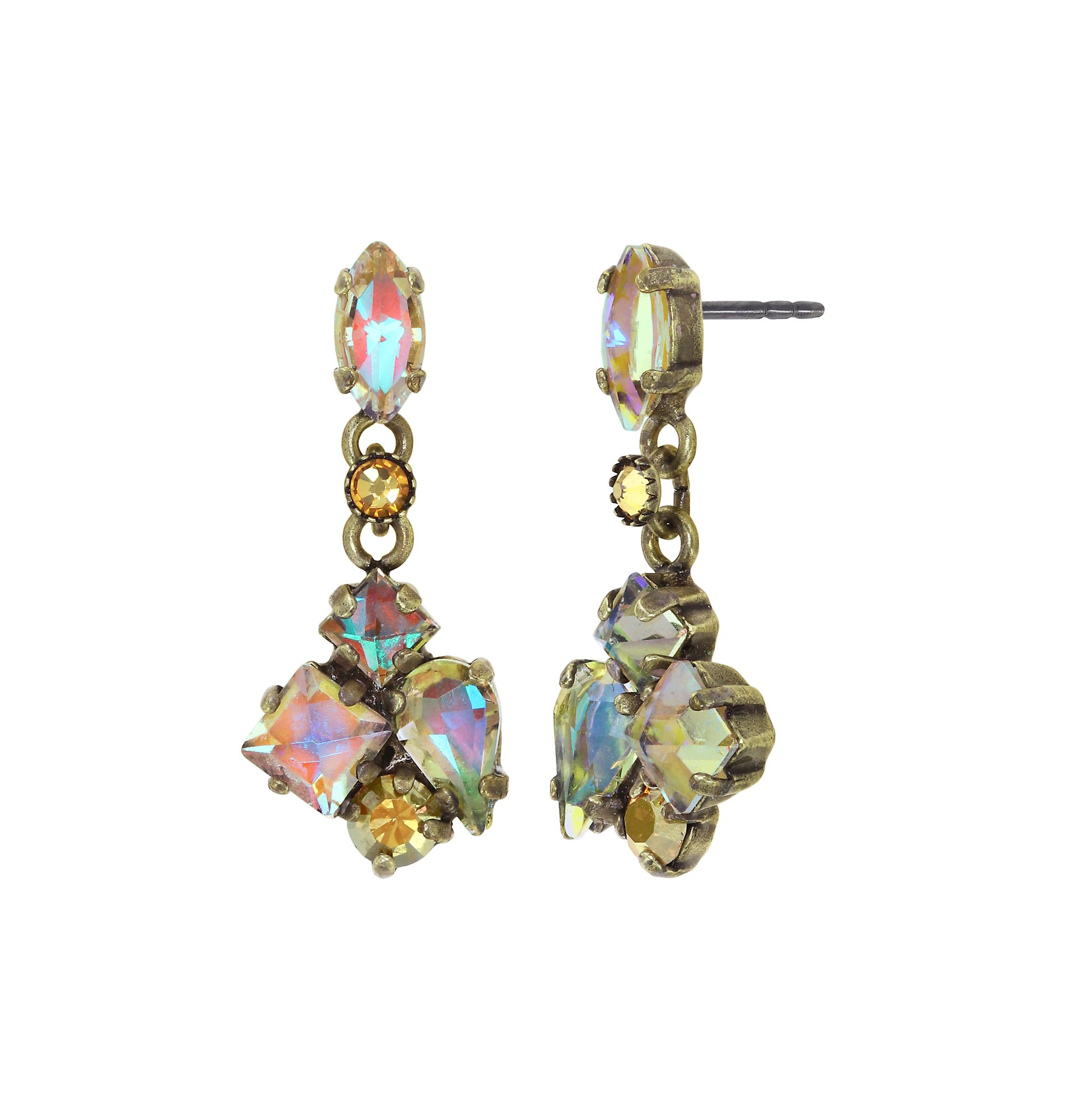 image for Earring Stud Dangling Ballroom Yellow  