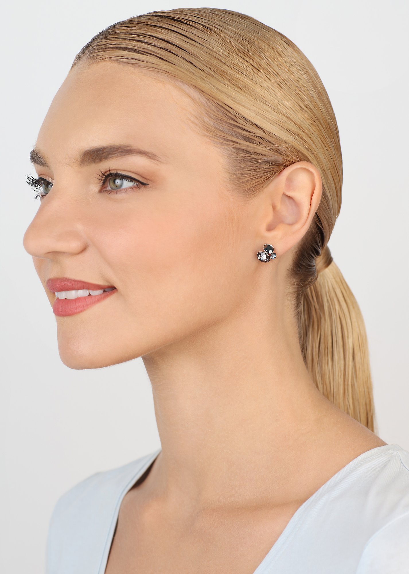 image pour Clou d'oreille Disco Star Noir  