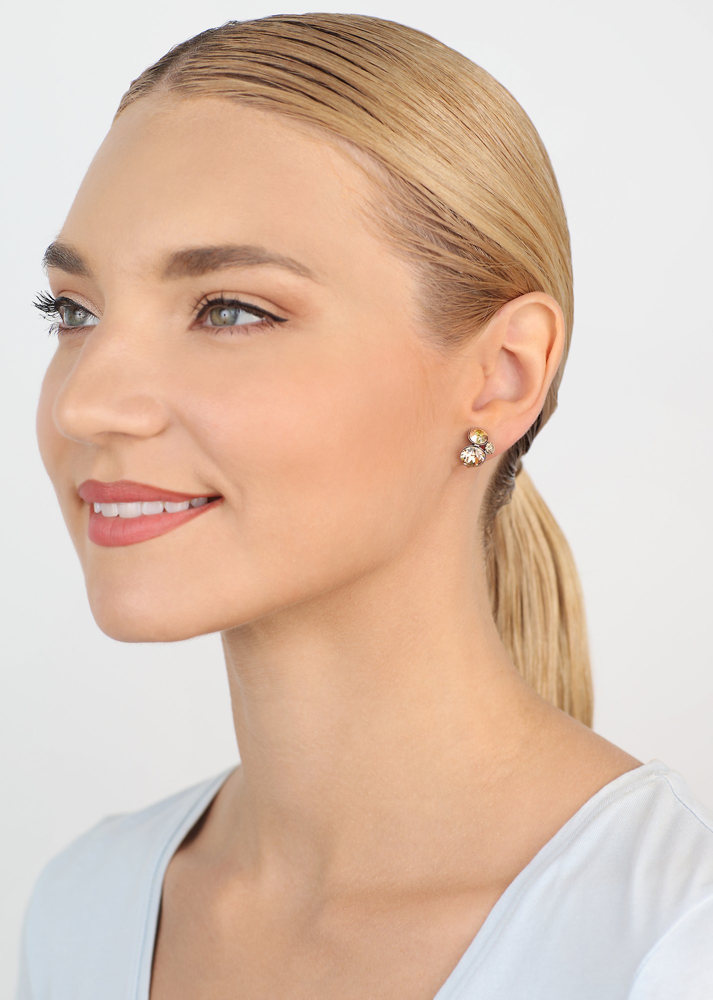 image pour Boucles d'oreilles Clip Disco Star Marron  