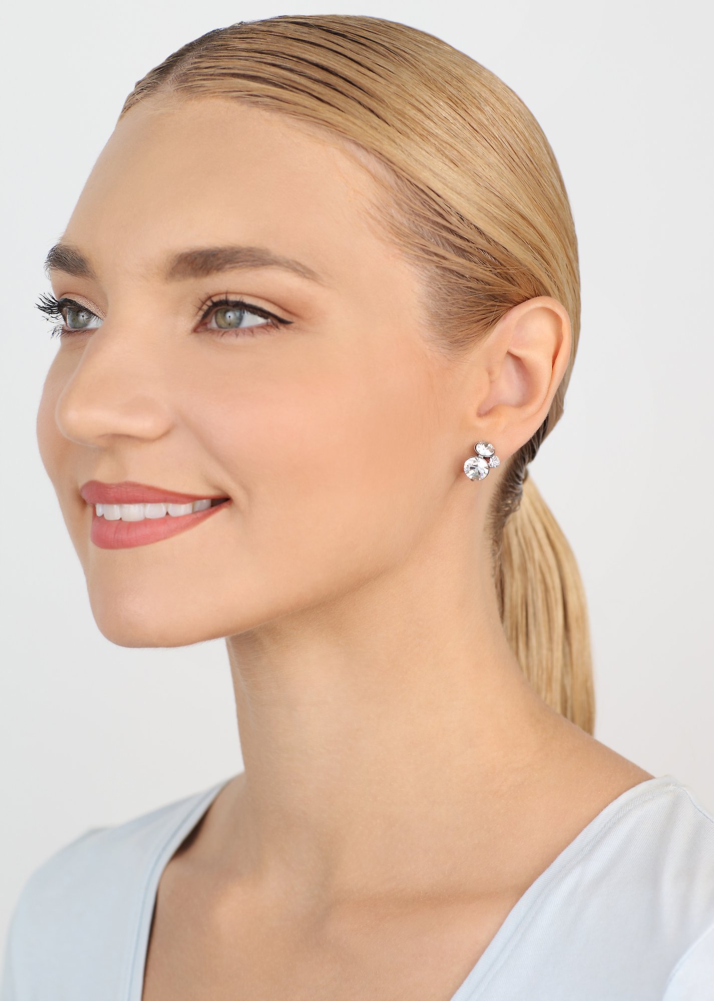 image pour Boucles d'oreilles Clip Disco Star Blanc  