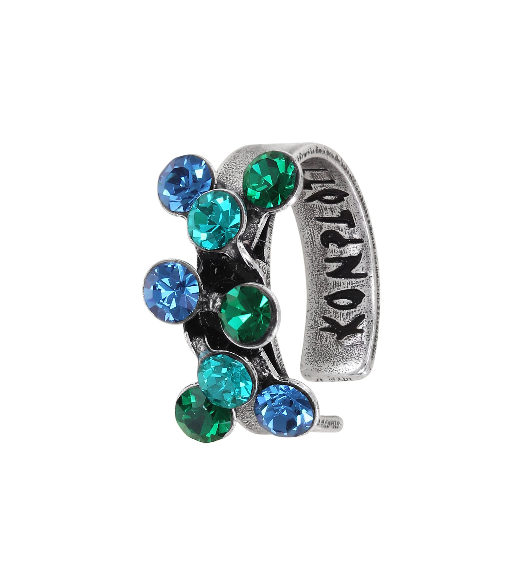 image for Ear cuff Magic Fireball Blue / Green  mini