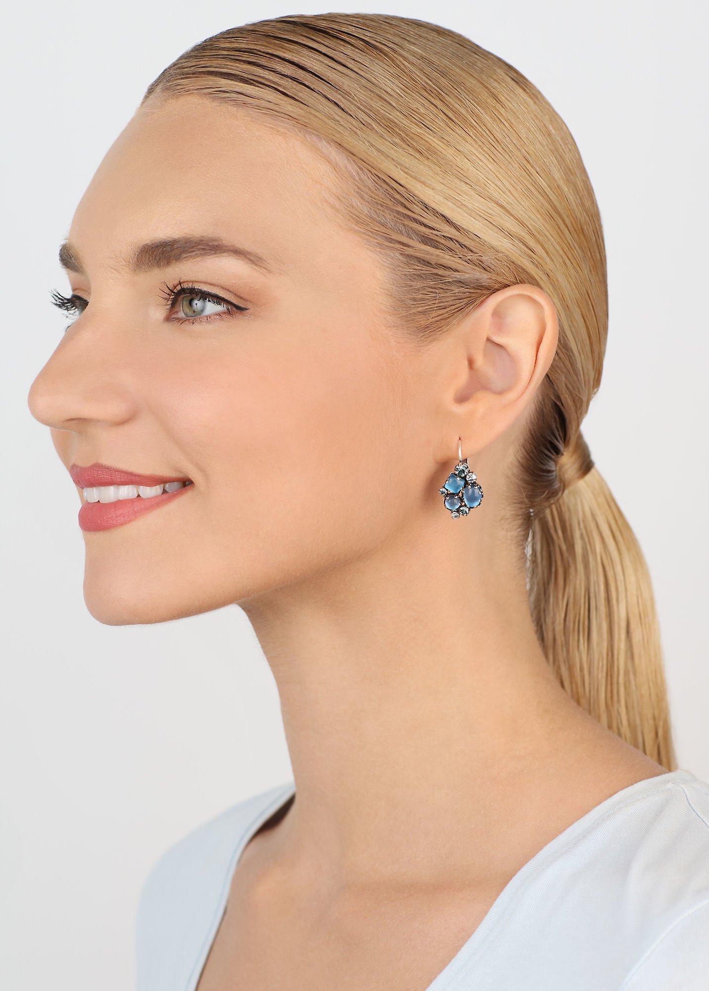 image for Earring eurowire Jelly Star Blue  