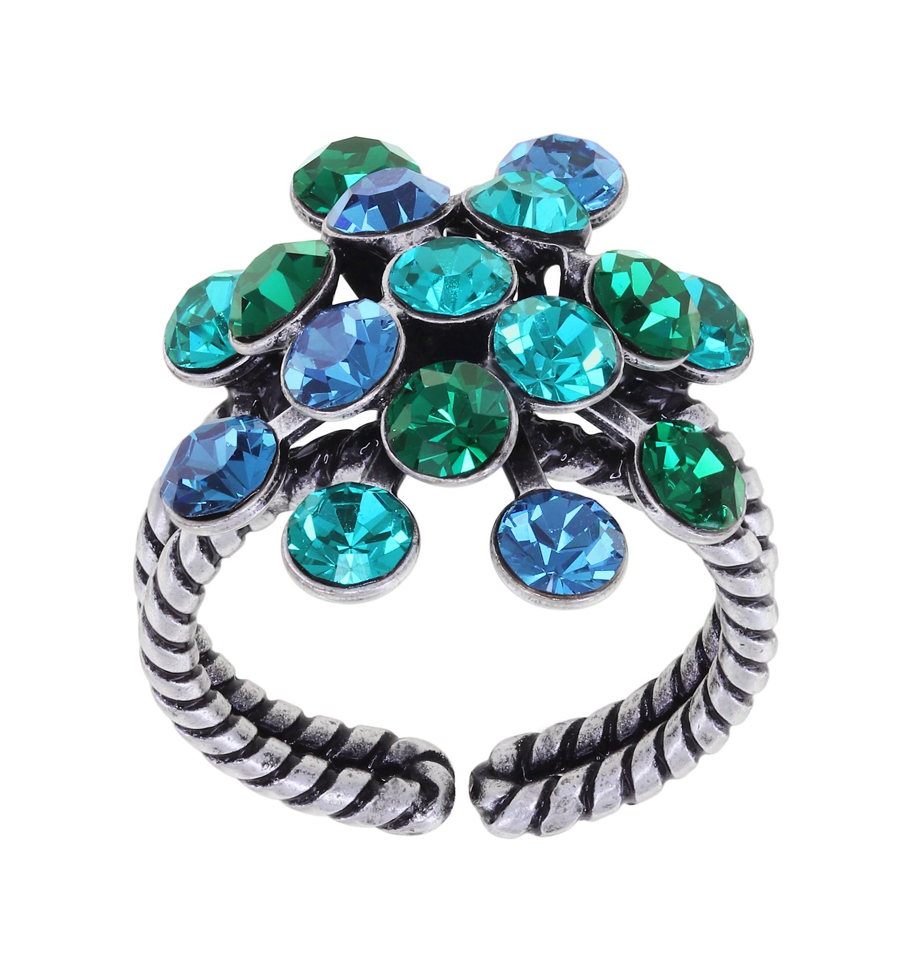 image for Ring Magic Fireball Blue / Green  Classic Size (21mm Ø)