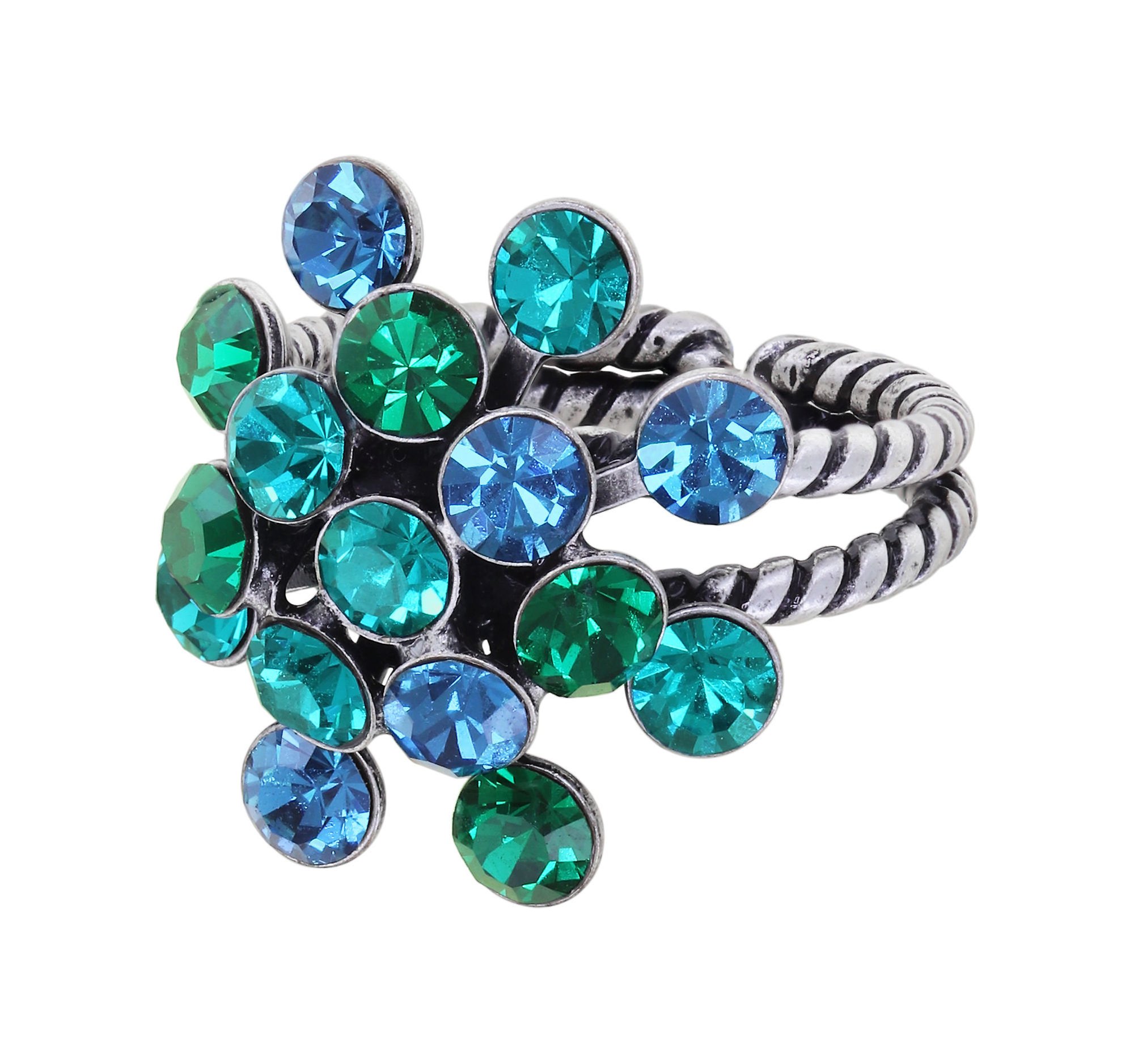 Bild für Ring Magic Fireball Blau / Grün  Classic Size (21mm Ø)