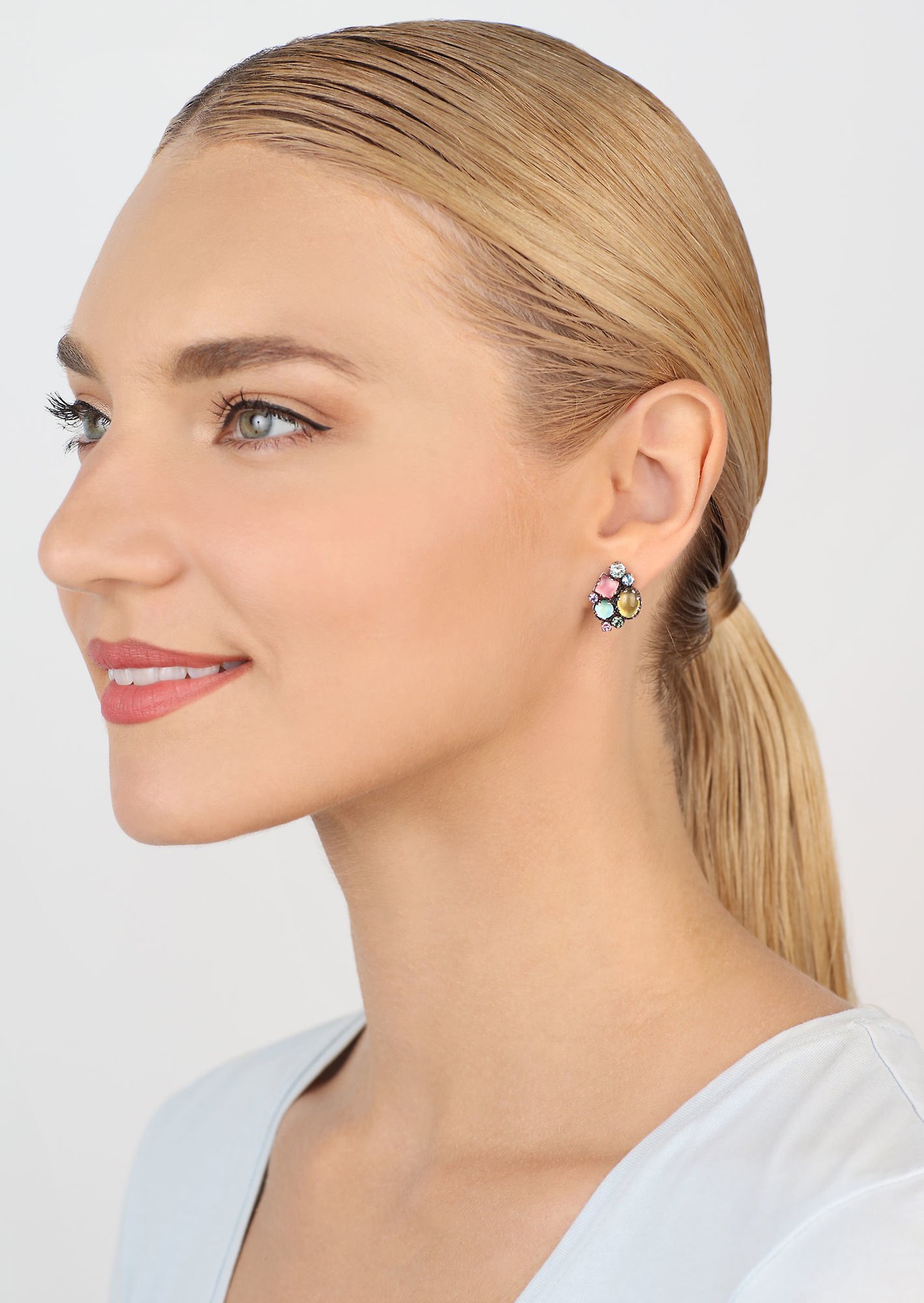 image for Earring stud Jelly Star Pastel Multi  