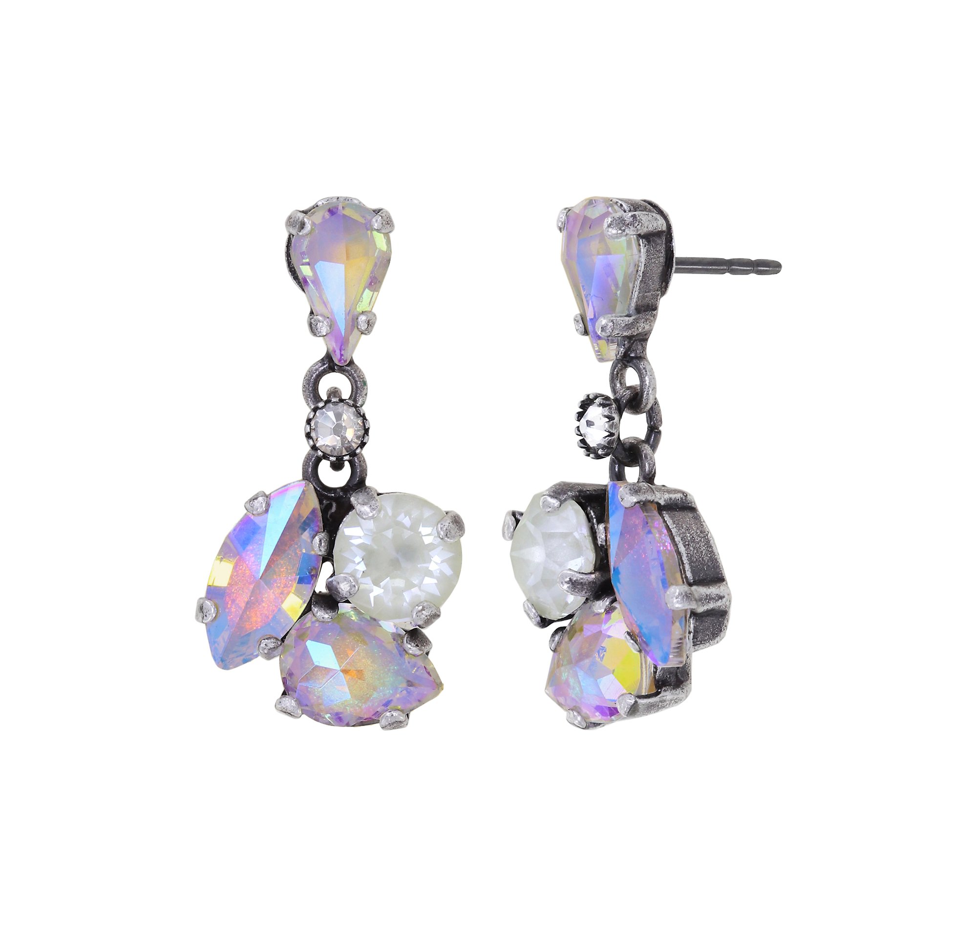 image pour Clou d'oreille pendant Ballroom Blanc  