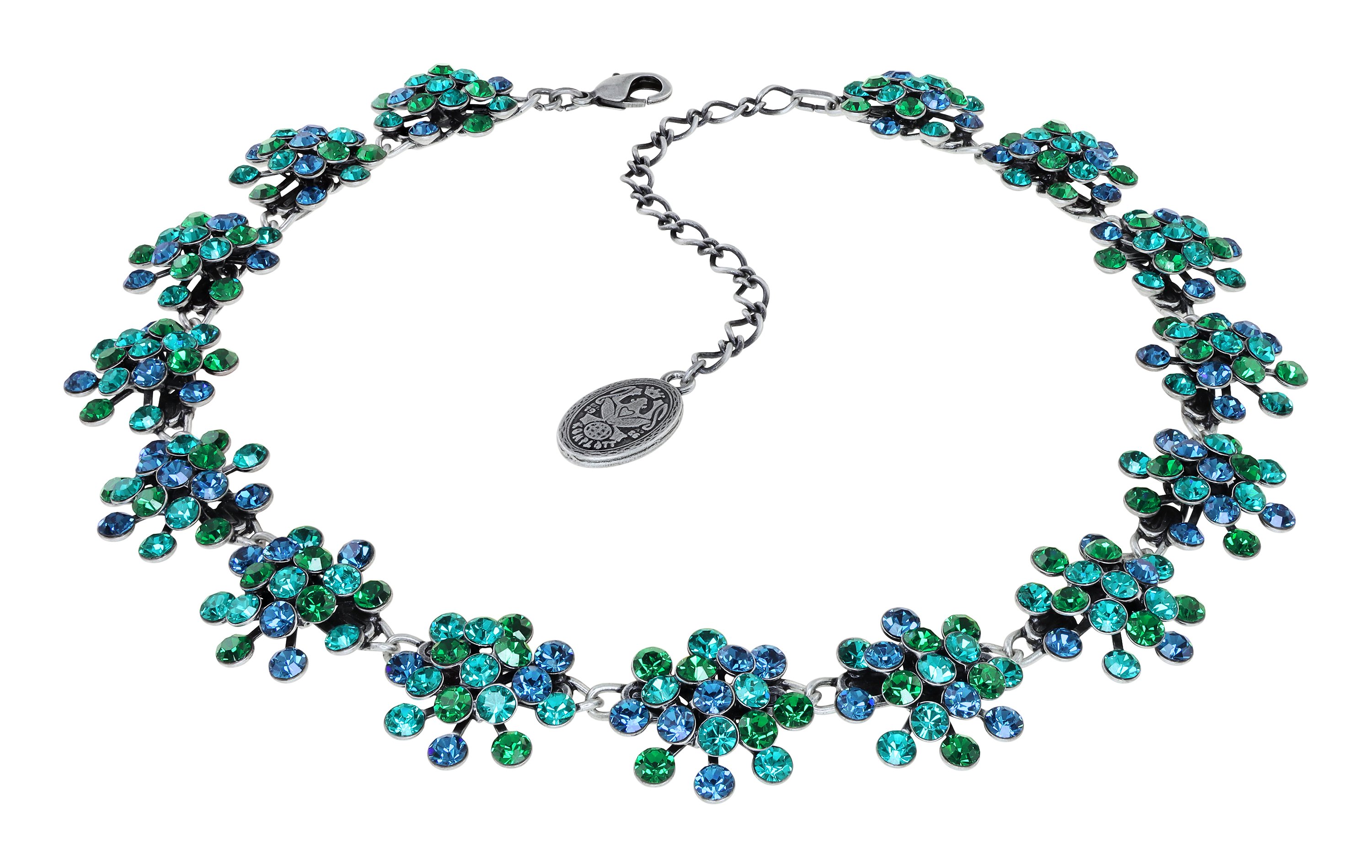 Bild für Halskette Collier Magic Fireball Blau / Grün  Classic Size (21mm Ø)