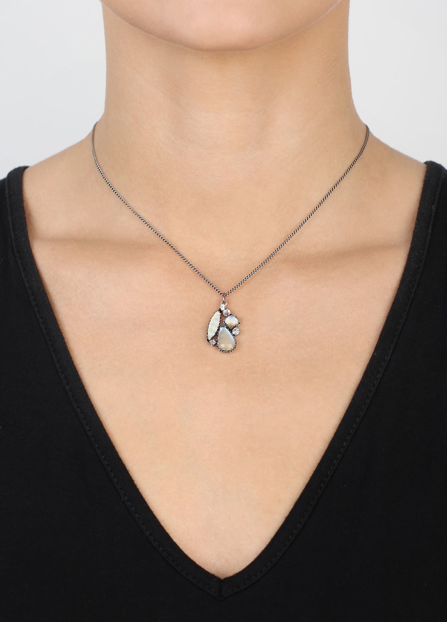 image pour Collier pendant Jelly Star Blanc  