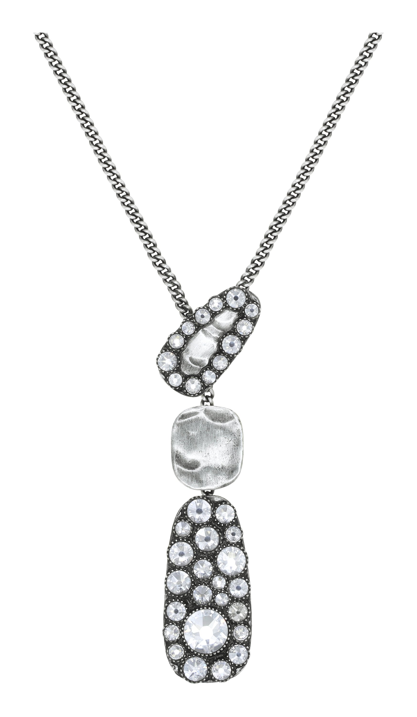 Kép Necklace Business Glam White crystal silver shade 