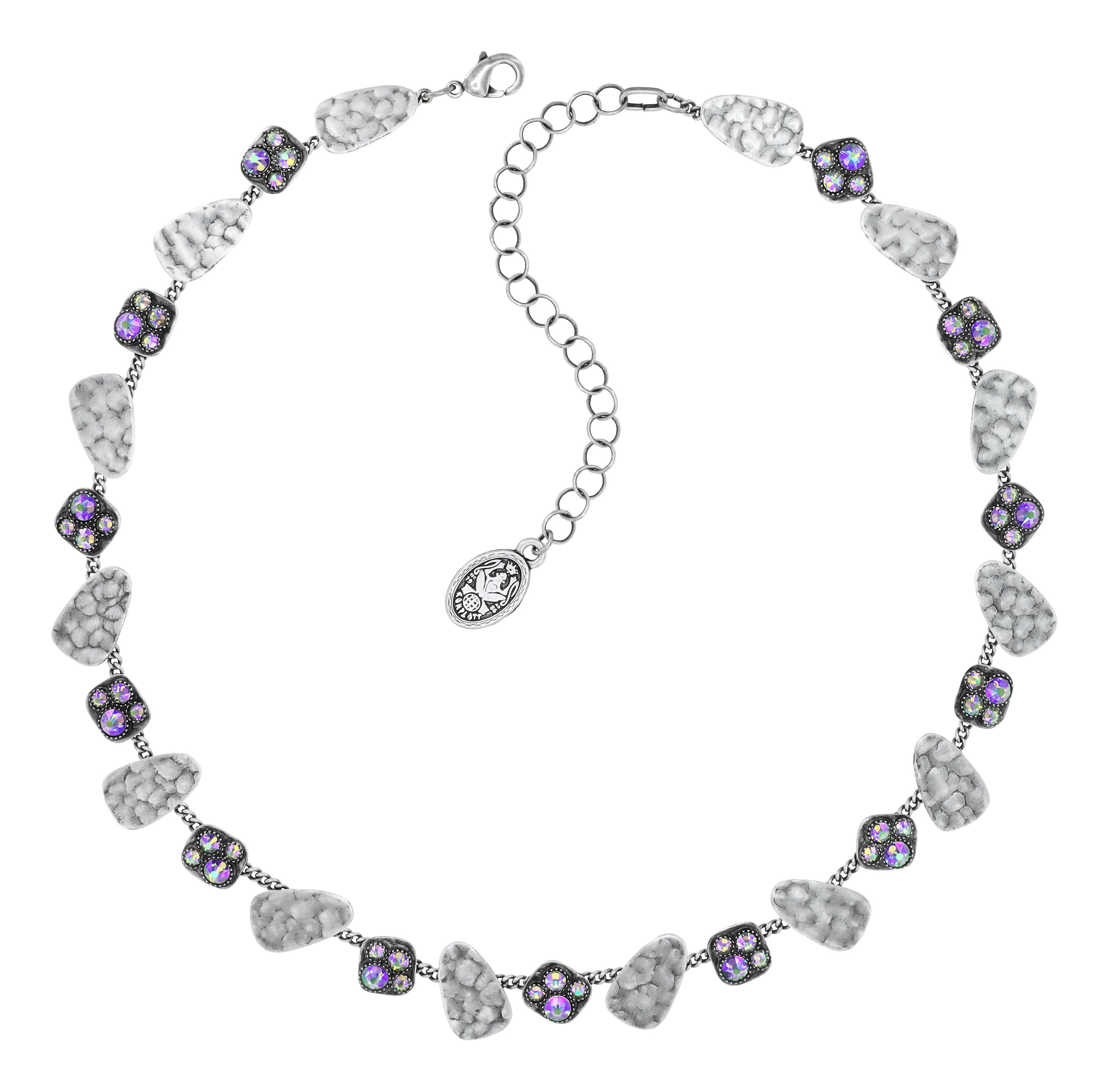 image for Necklace Business Glam Lila crystal paradise shine 