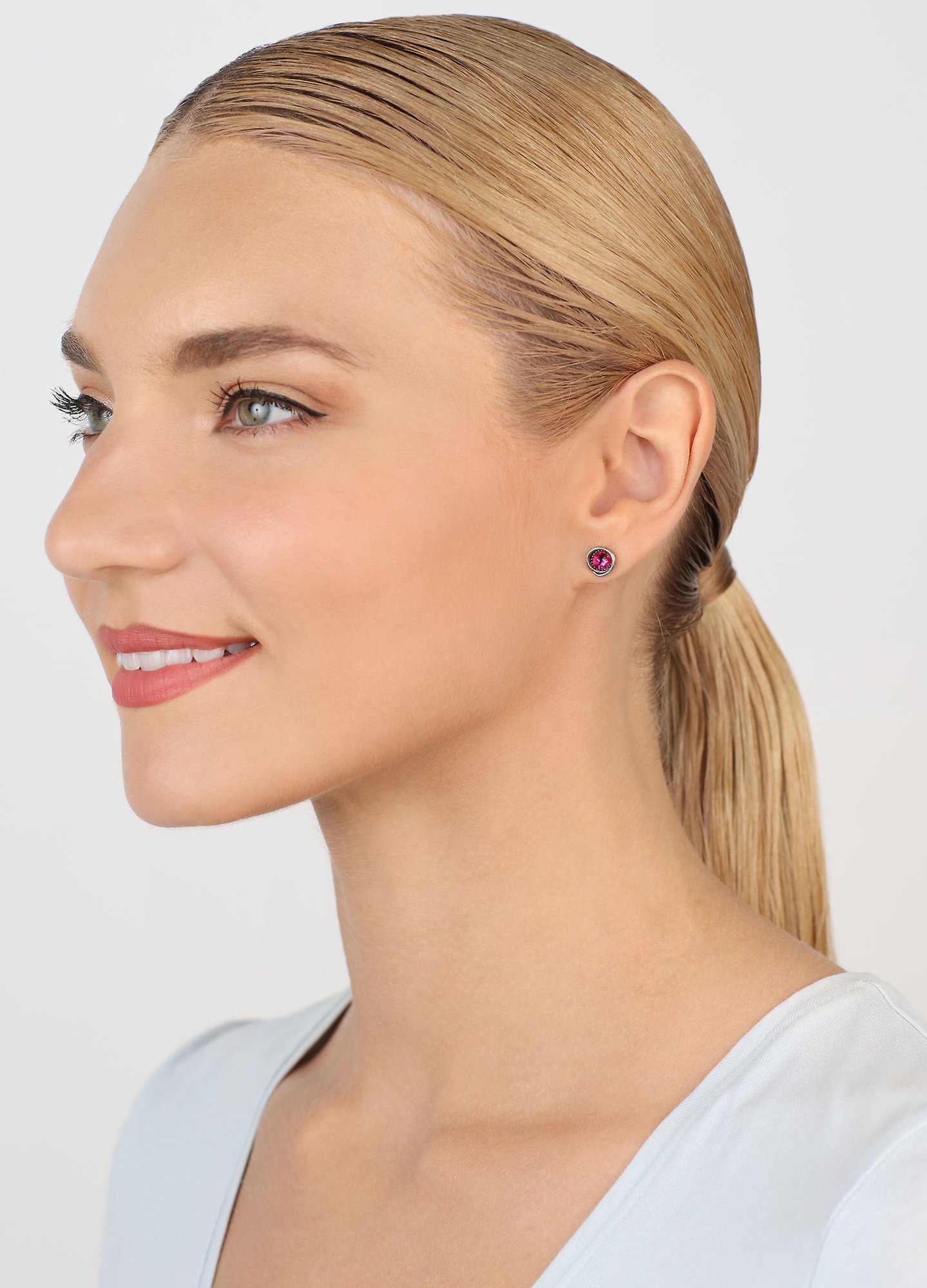 image pour Clou d'oreille Sparkle Twist Rose Foncé fuchsia SS 20