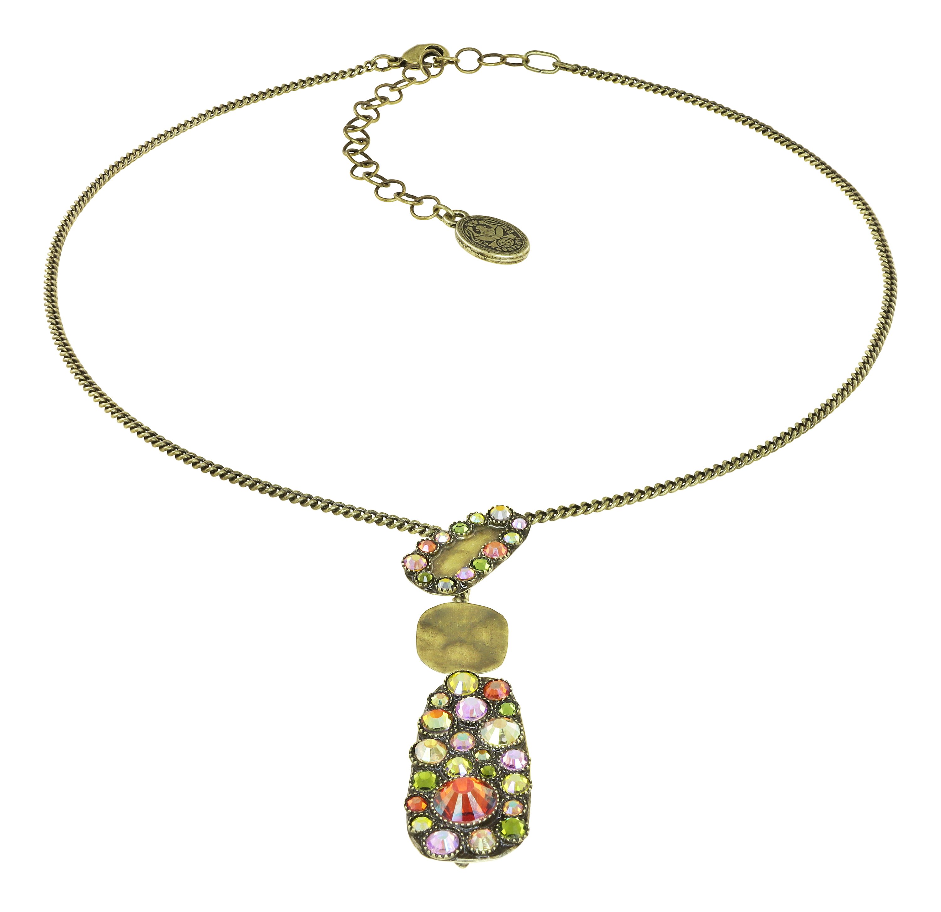image for Necklace Business Glam Brown / Green  