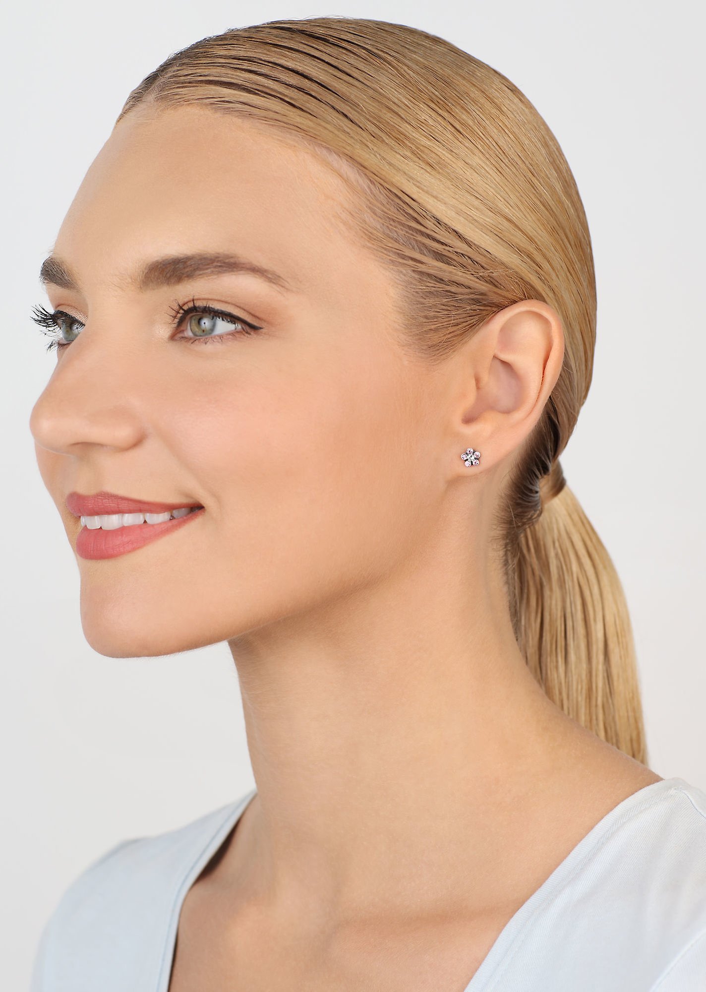 image for Earring Stud Lost Garden Pastel Multi  