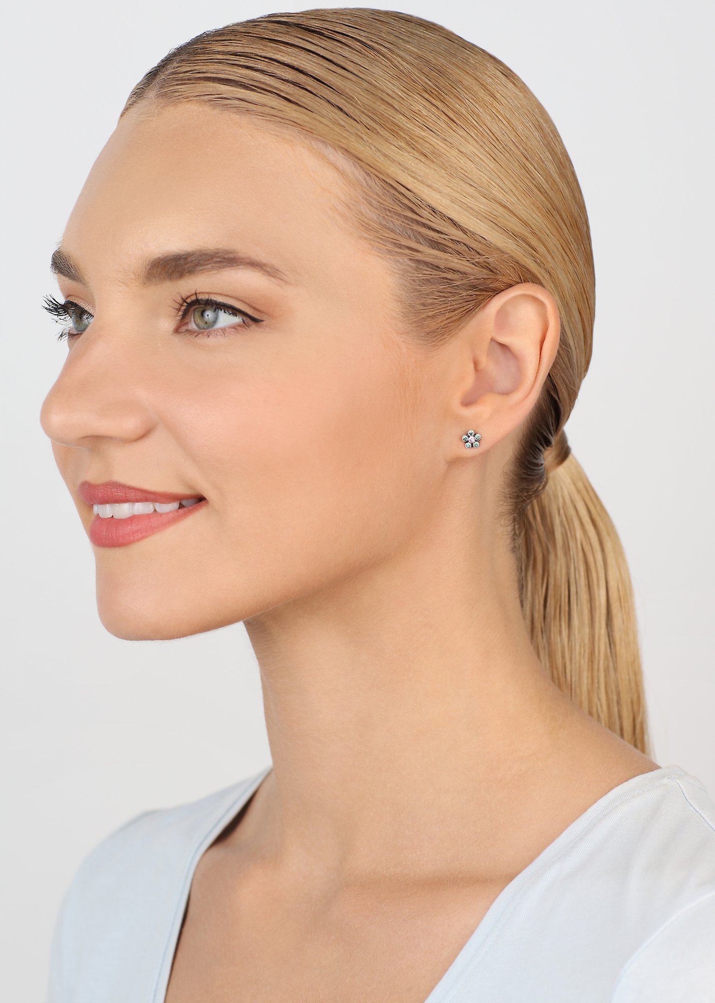 image for Earring Stud Lost Garden Pastel Multi  