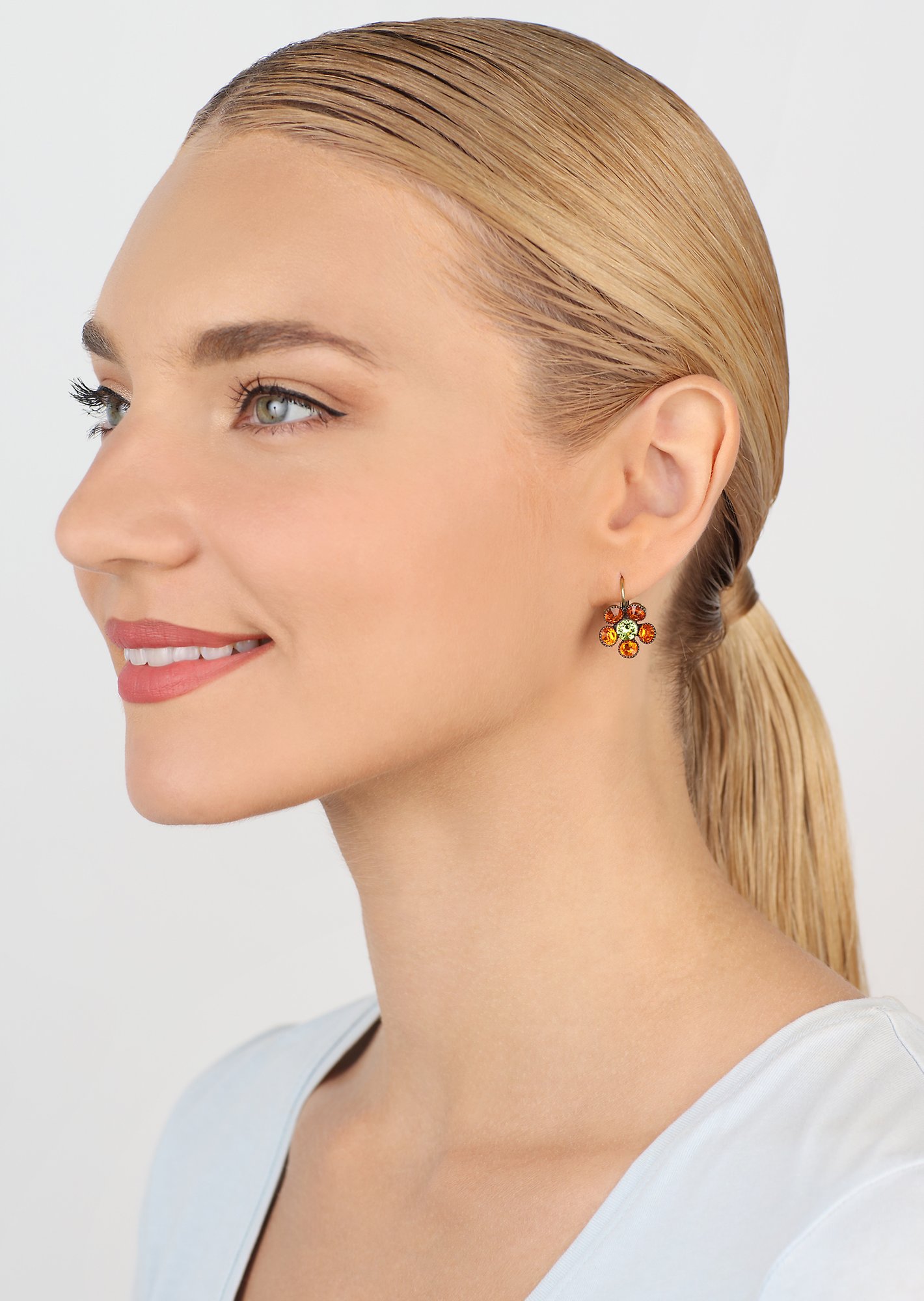 image for Earring eurowire Lost Garden Yellow  