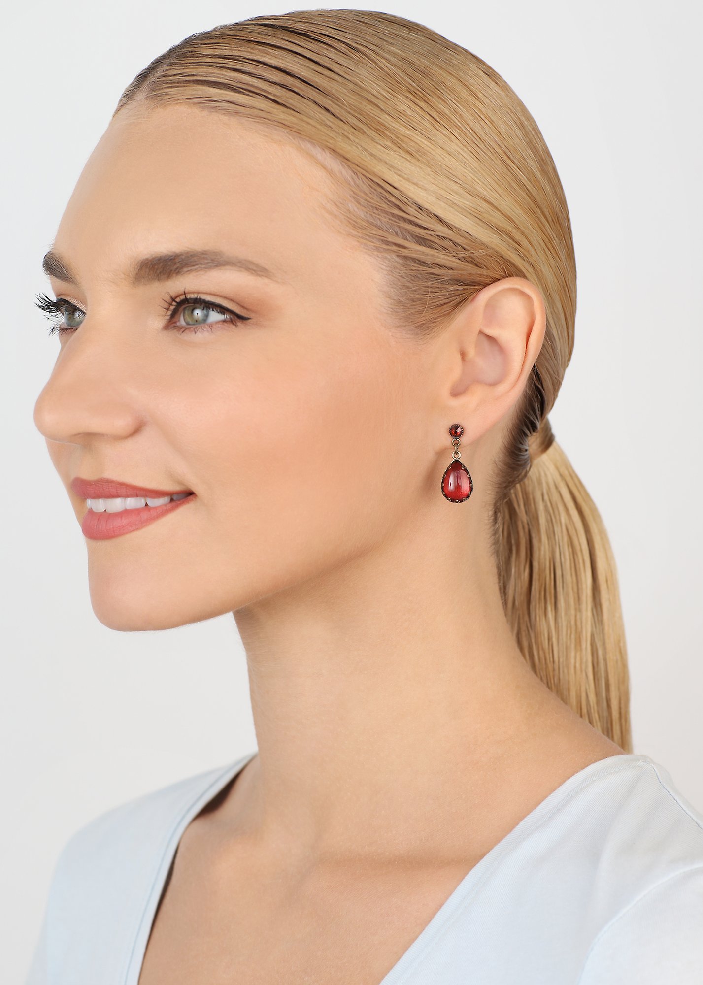 image pour Clou d'oreille pendant Daily Desire Rouge  
