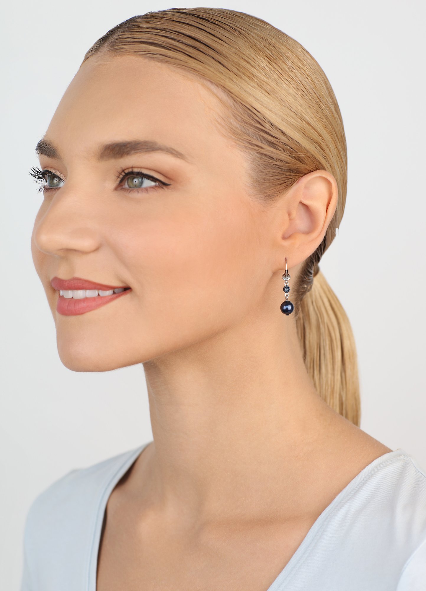 image for Earring Dangling Daily Desire Blue  