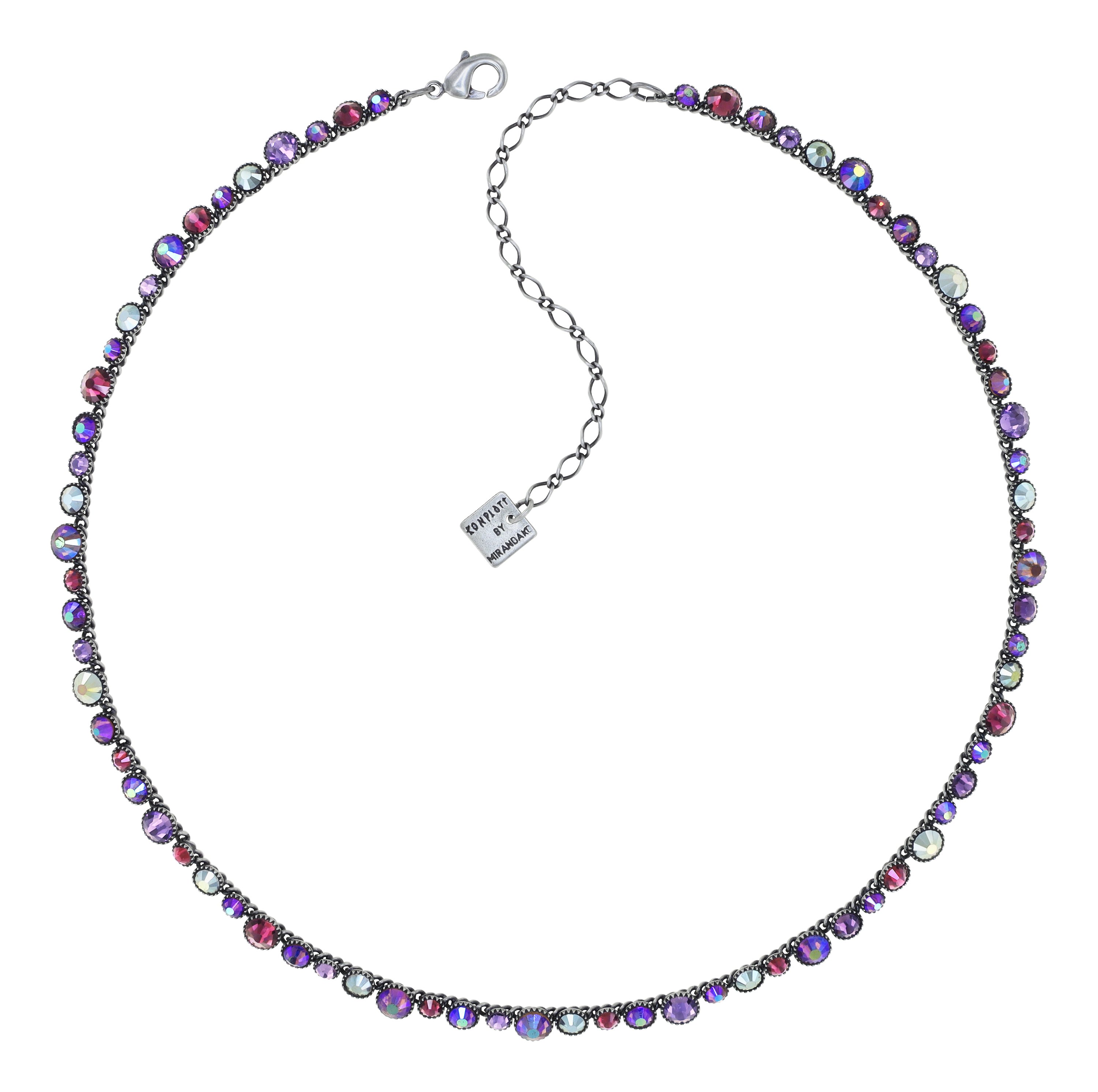 image pour Collier Water Cascade Rouge / Lila  