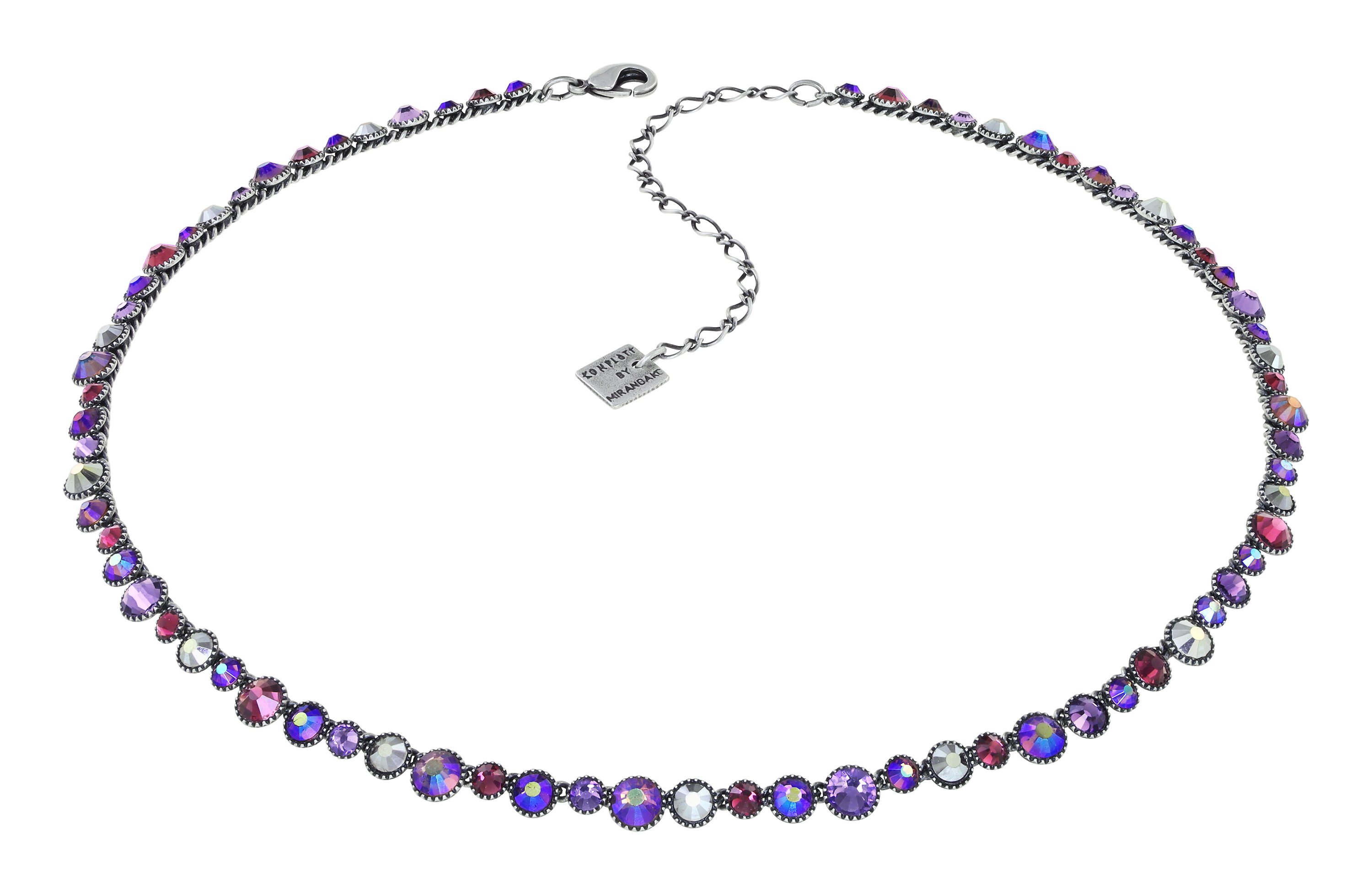 Kép Necklace Water Cascade Red / Lila  