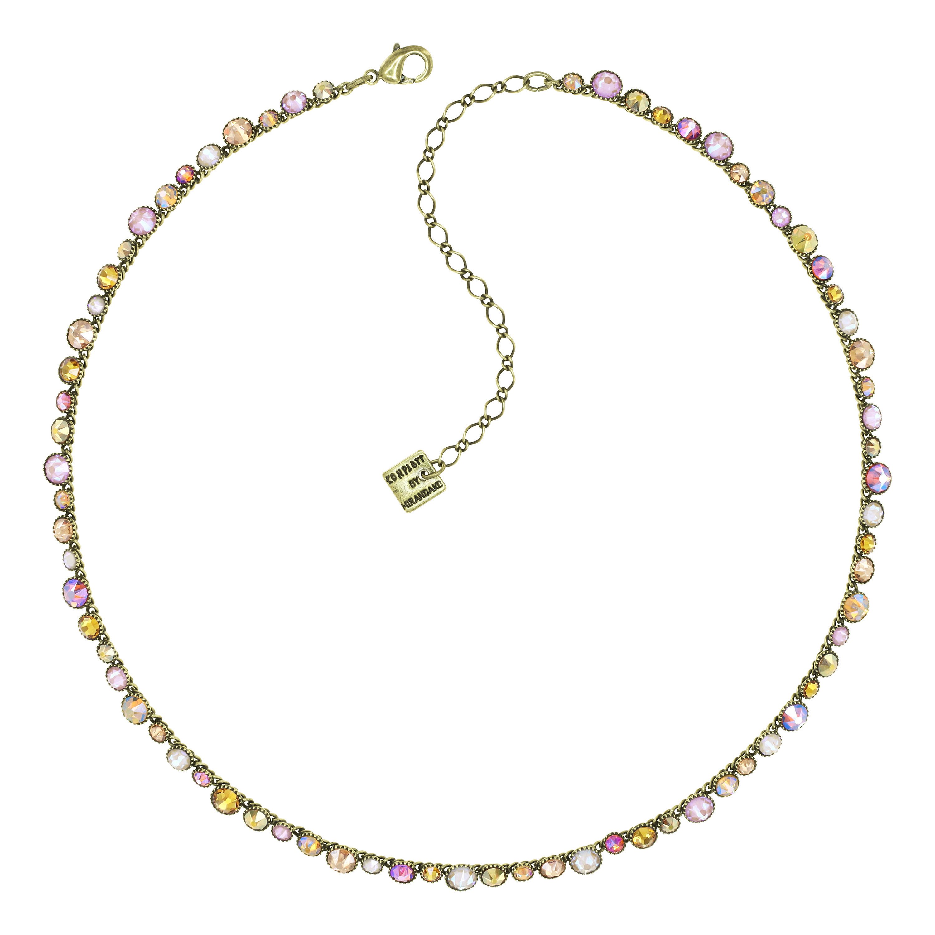 image pour Collier Water Cascade Marron / Jaune  