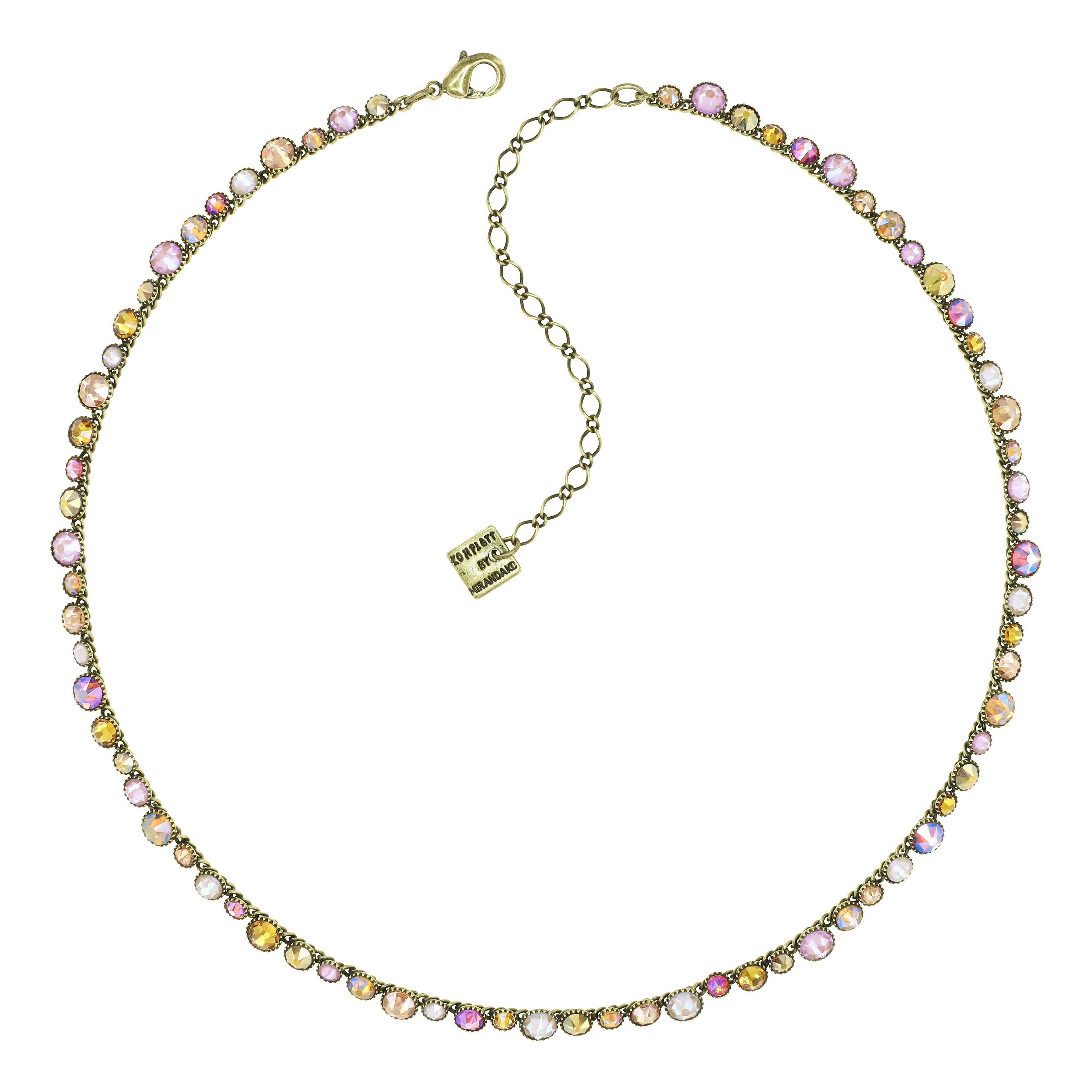 Kép Necklace Water Cascade Brown / Yellow  