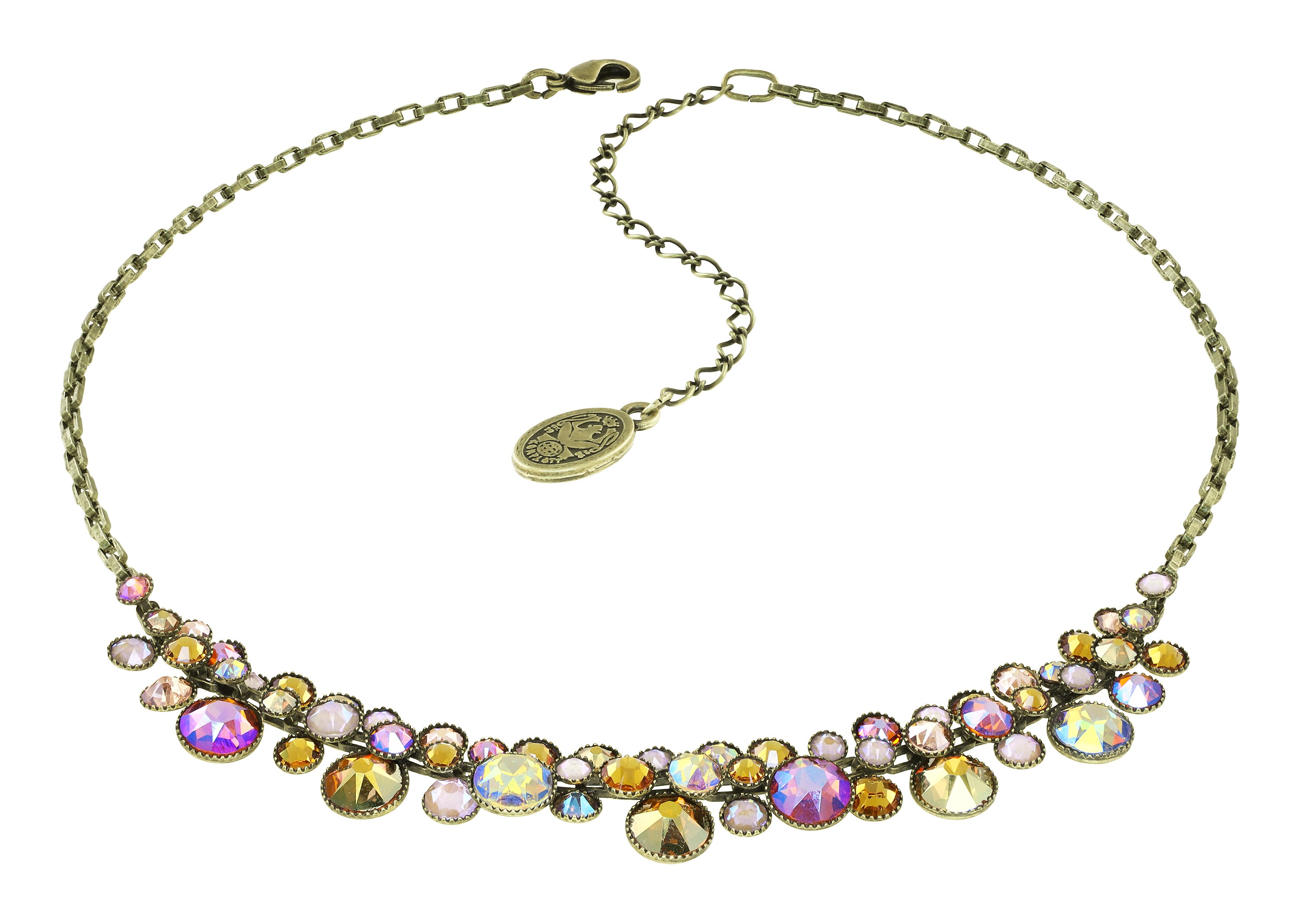 image for Necklace Water Cascade Brown / Yellow  