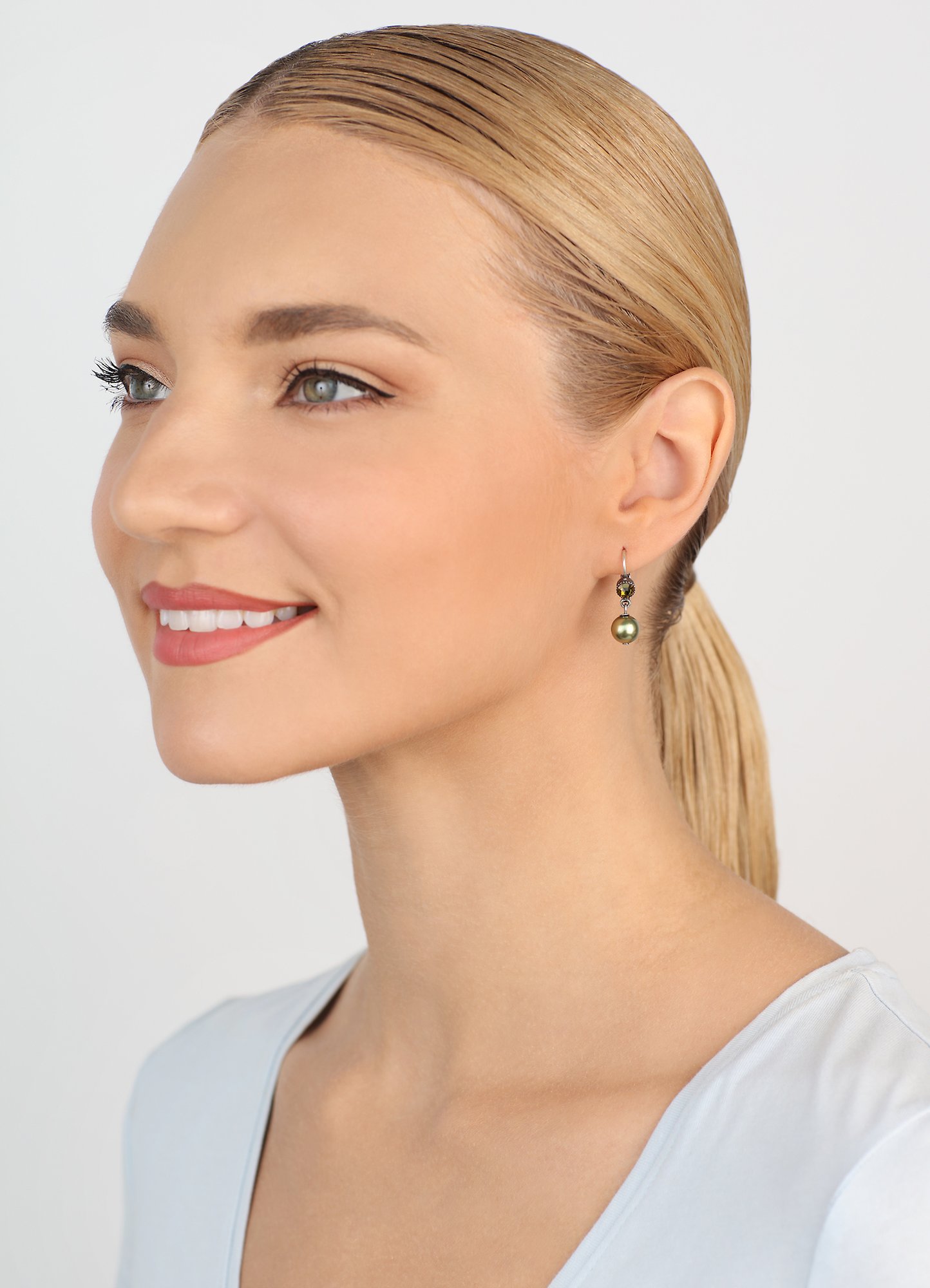 image for Earring Eurowire Dangling Daily Desire Green  