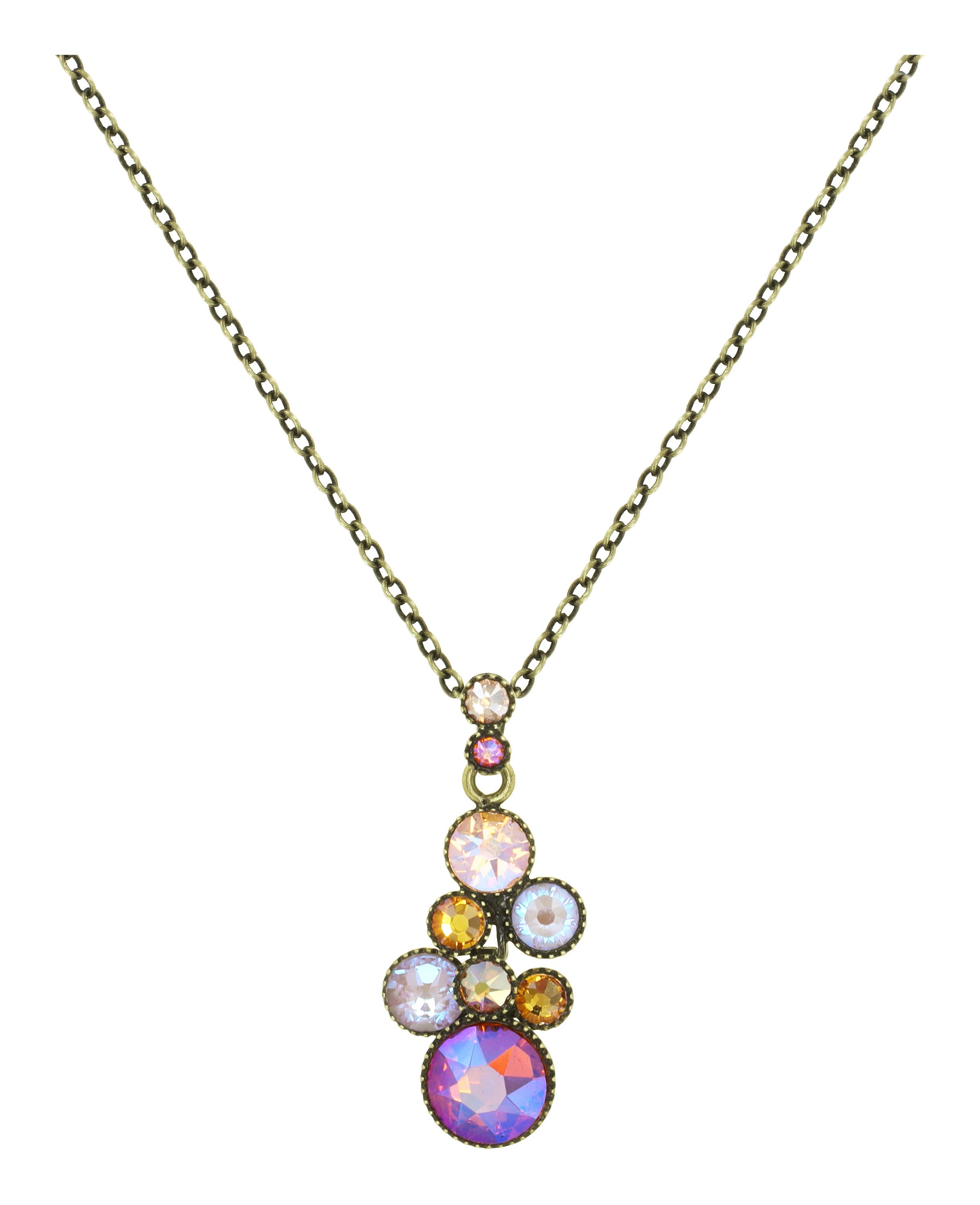 image pour Collier pendant Water Cascade Marron / Jaune  