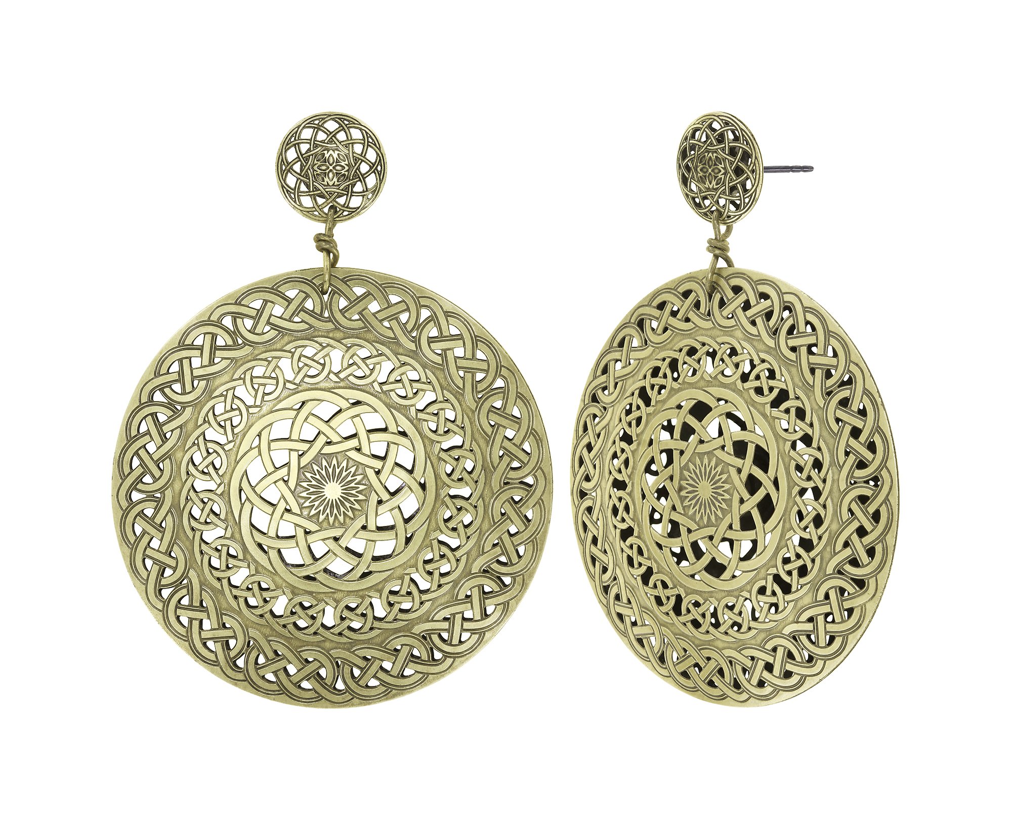 image pour Clou d'oreille pendant Shades of Light Laiton  