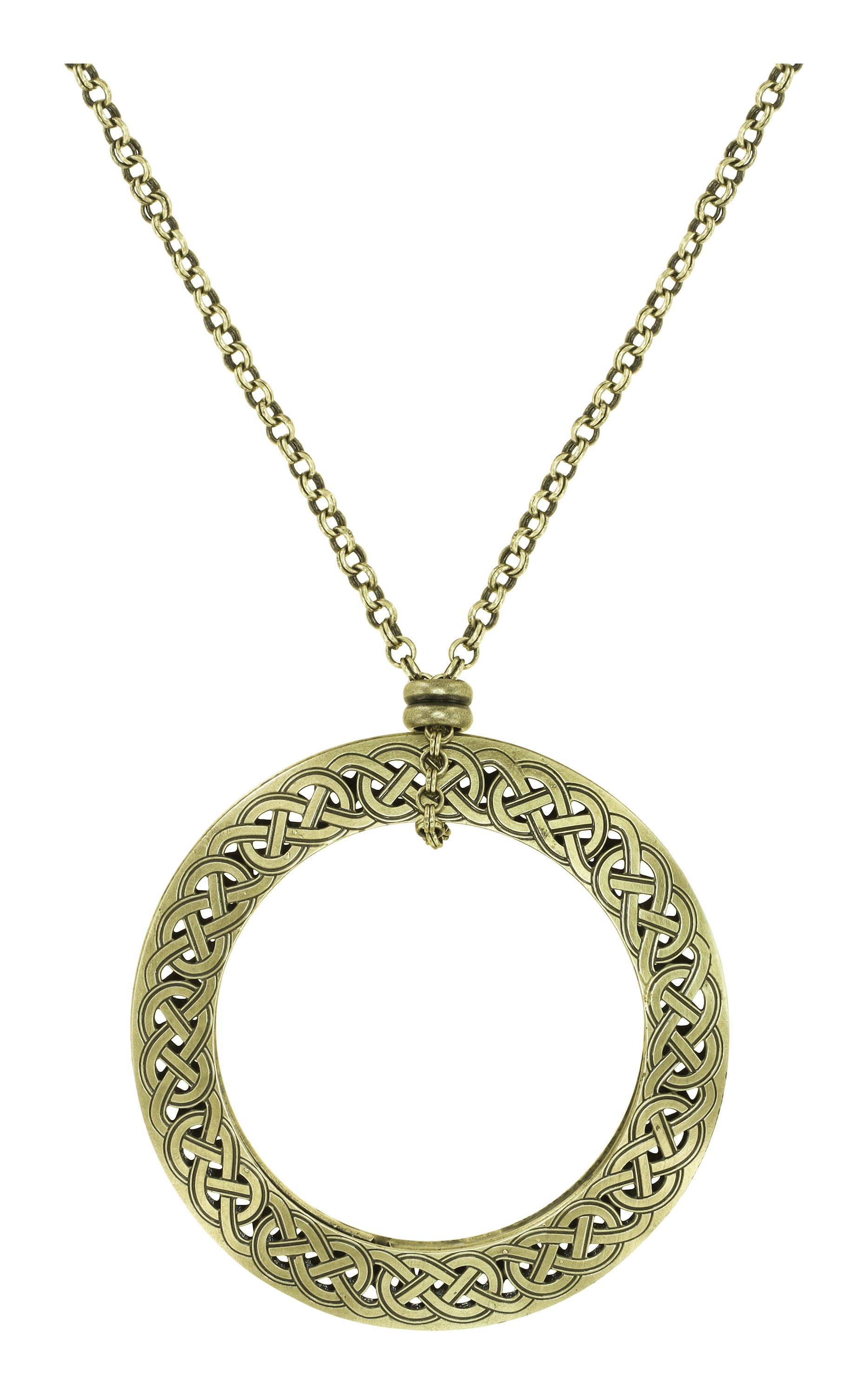 image for Necklace Pendant (Long) Shades of Light Brass  