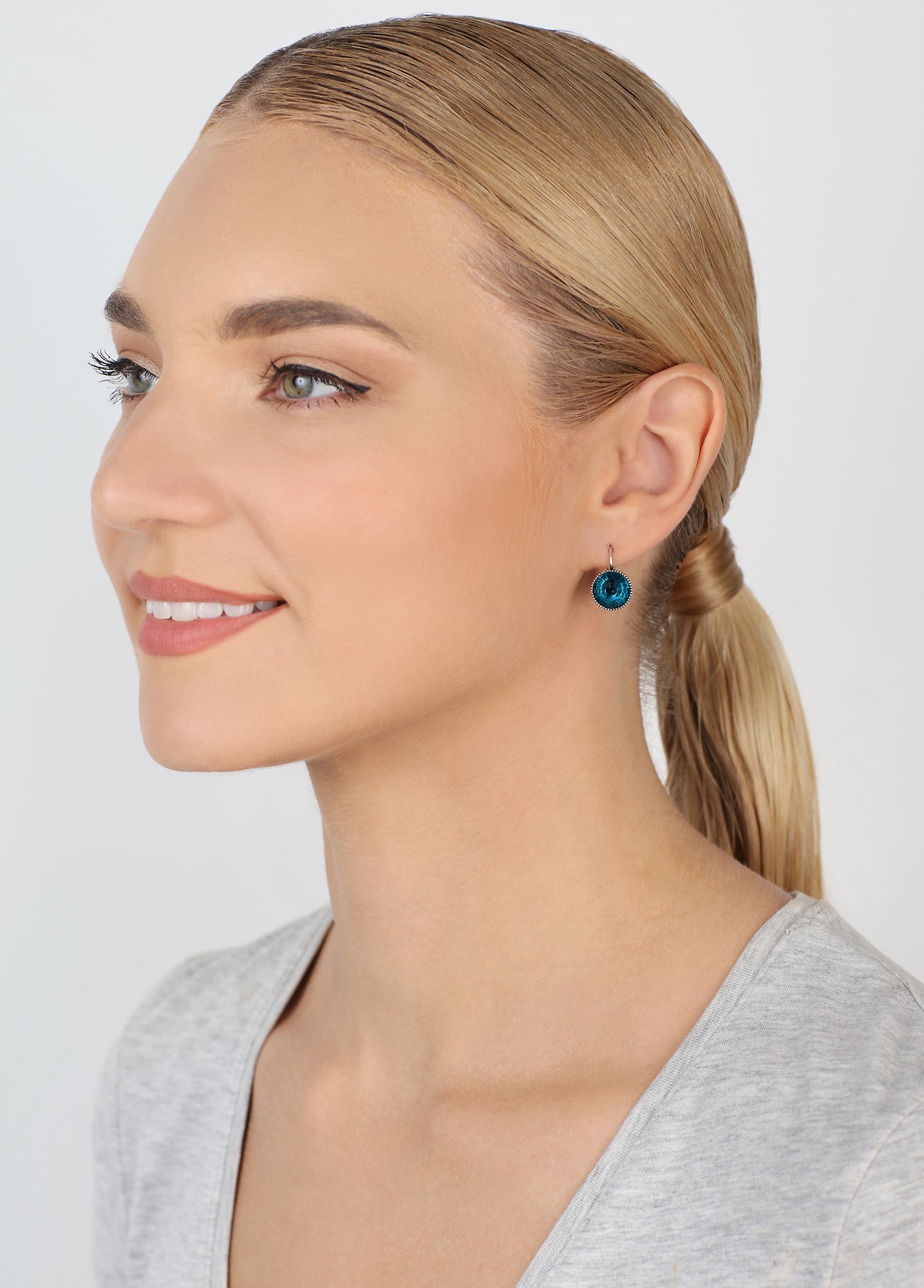 image pour Boucles d'oreilles Eurowire Black Jack Bleu  