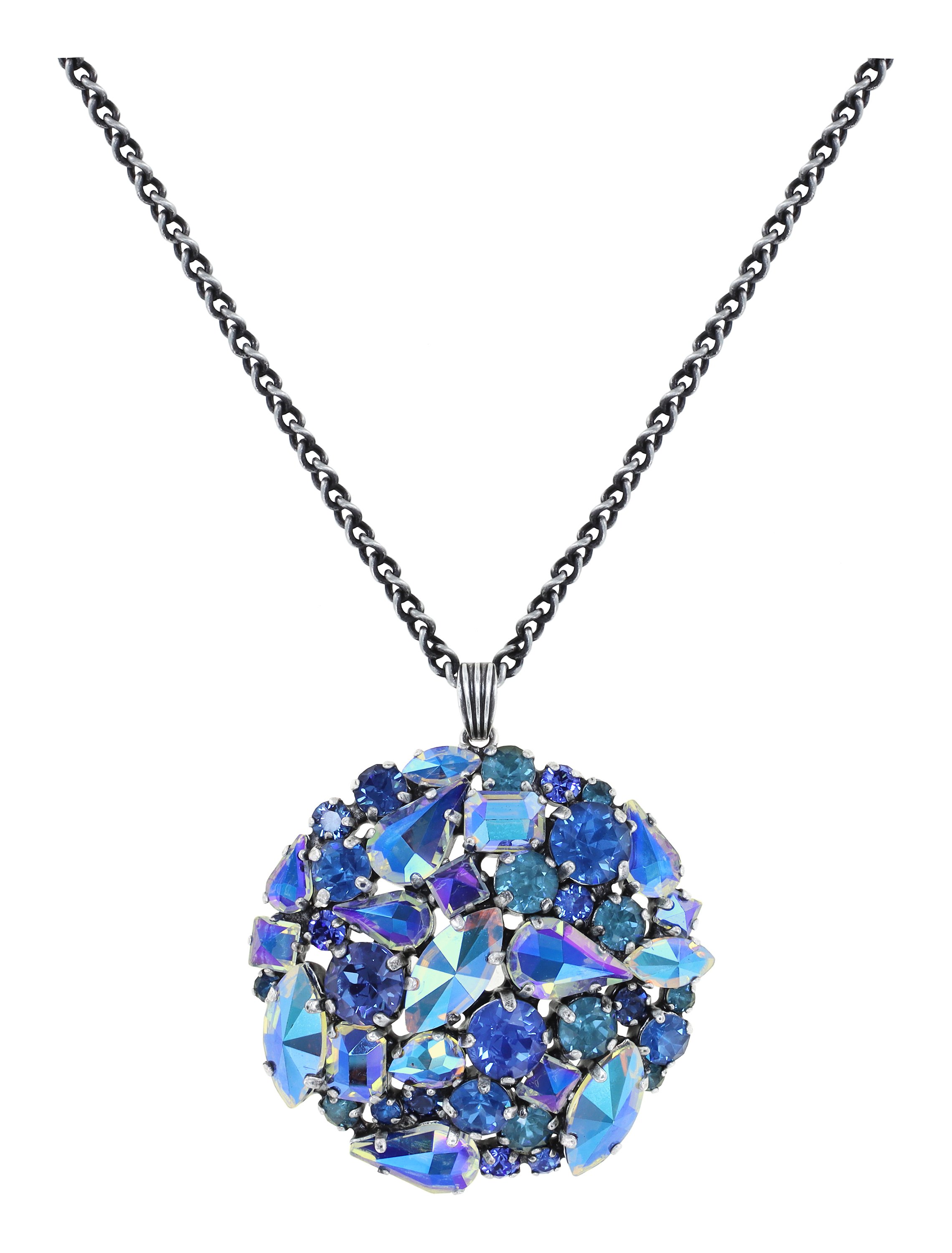 image pour Collier pendant (long) Ballroom Bleu  size L