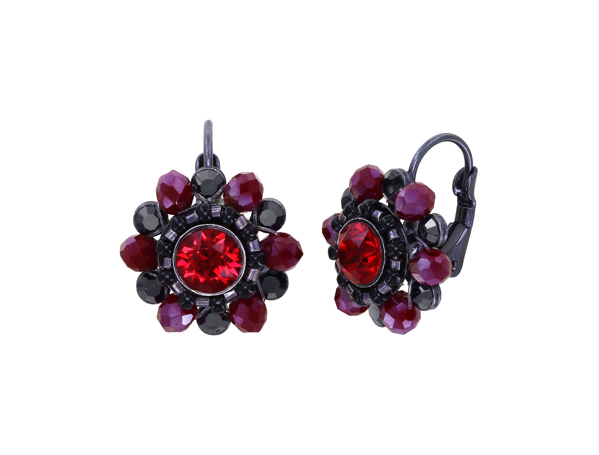 image for Earring Eurowire Heart Beat Black / Red  
