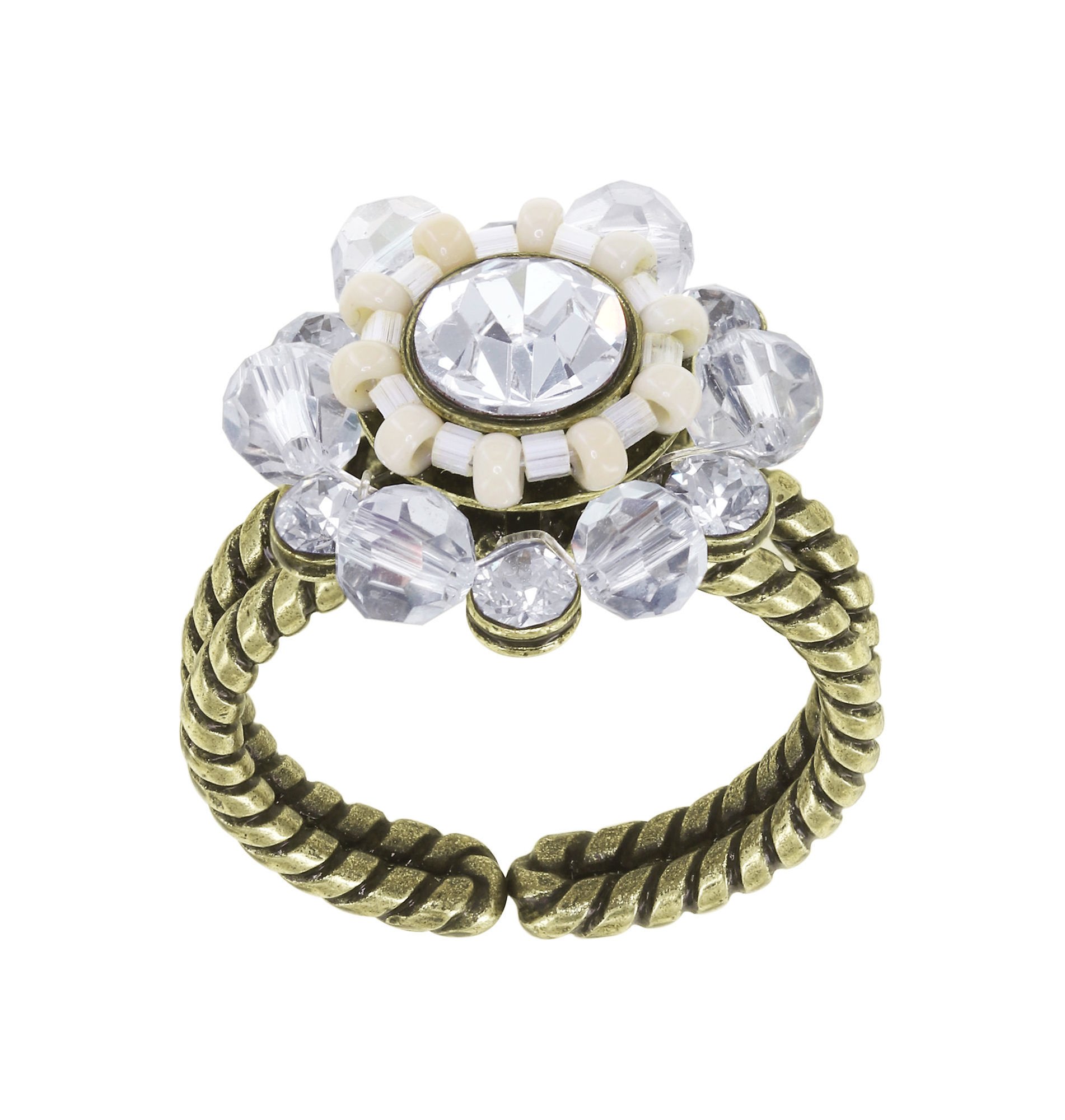 image for Ring Heart Beat White  