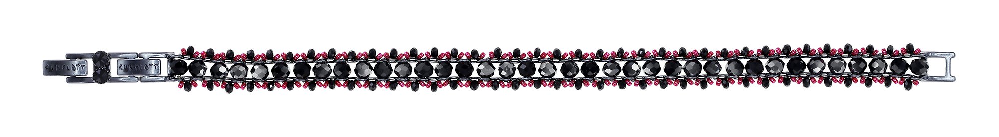 image pour Bracelet Heart Beat Noir / Rouge  