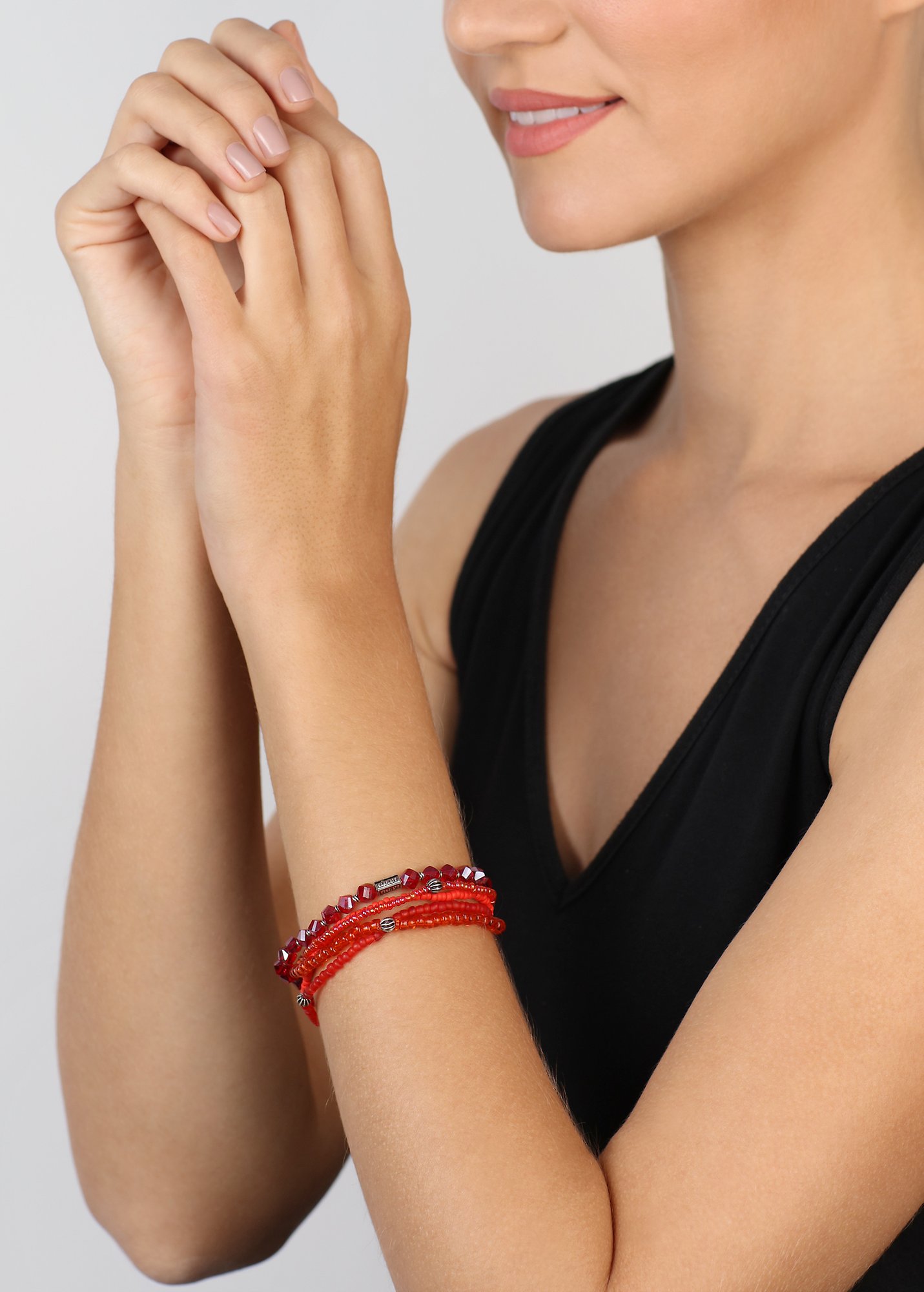 image for Bracelet elastic Petit Glamour d´Afrique Red  