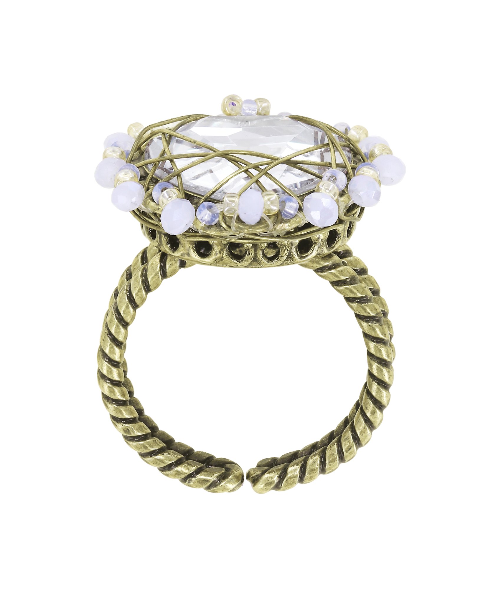 image for Ring Heart Beat White  