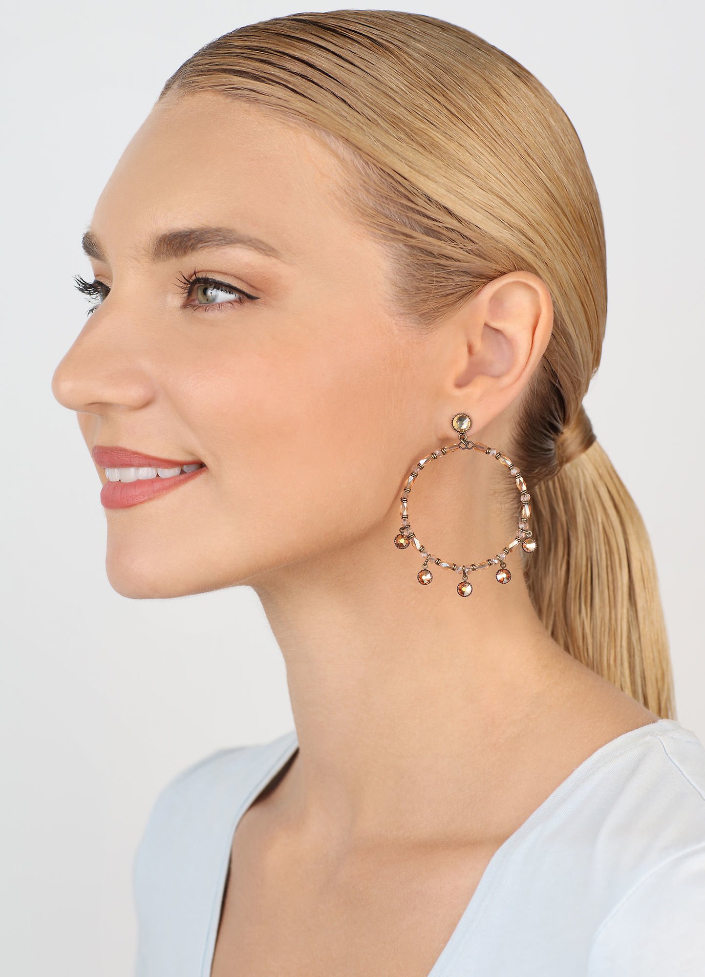 для изображений Серьги Petit Glamour d´Afrique Yellow crystal metallic sunshine 