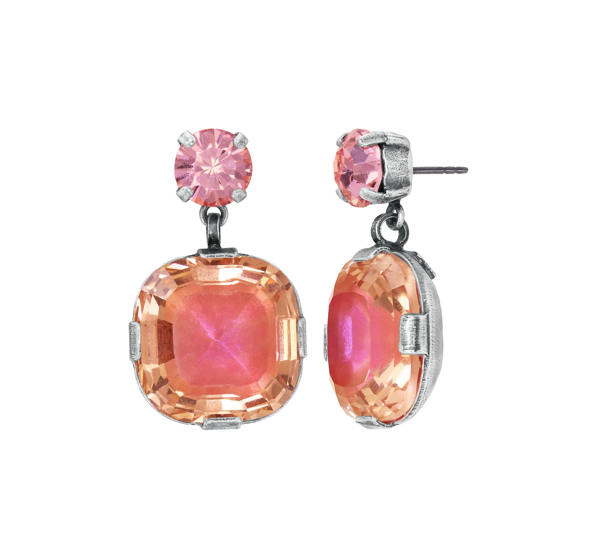 Bild für Ohrstecker baumelnd To The Max Pink  Größe M