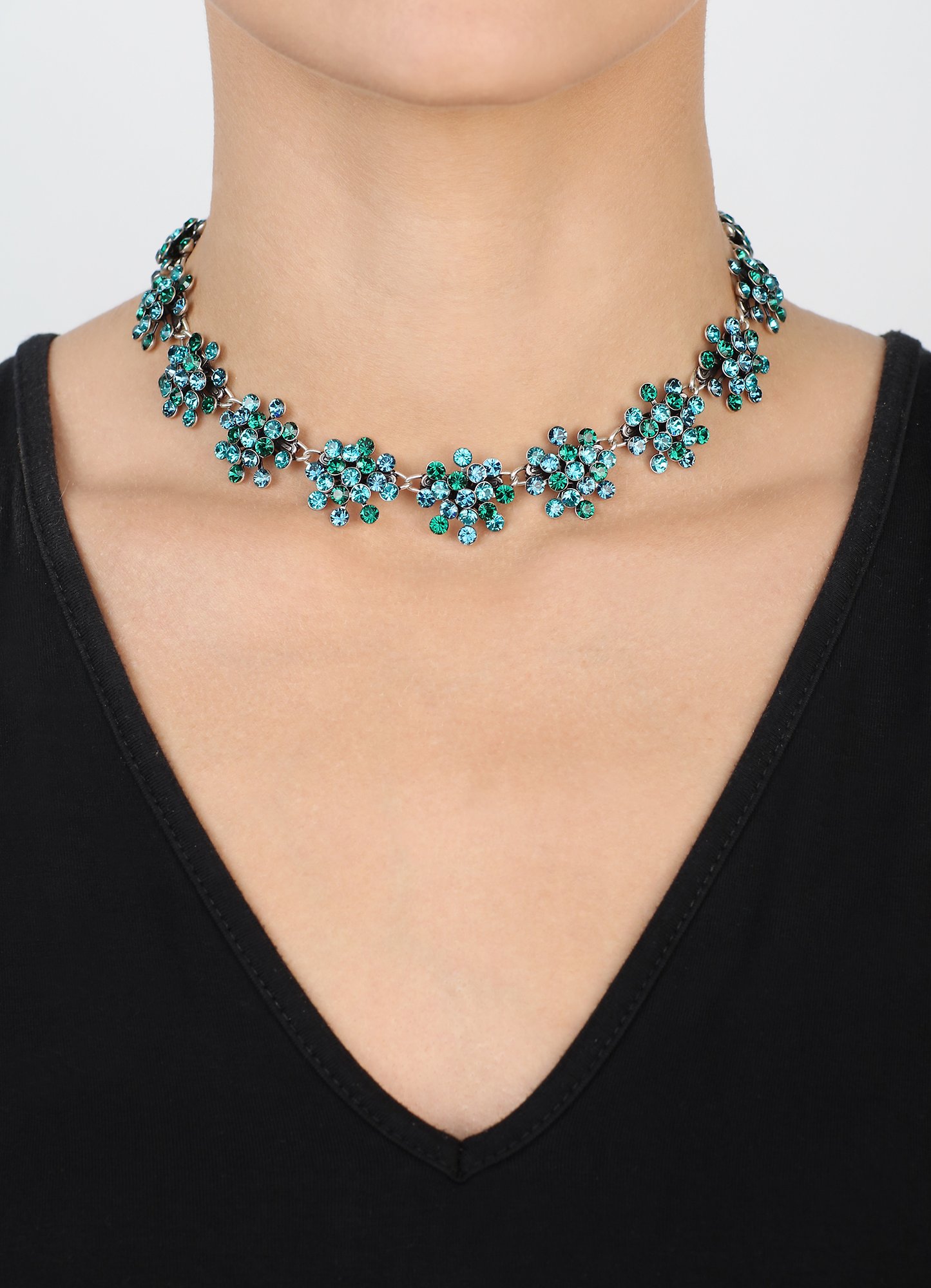 Bild für Halskette Collier Magic Fireball Blau / Grün  Classic Size (21mm Ø)