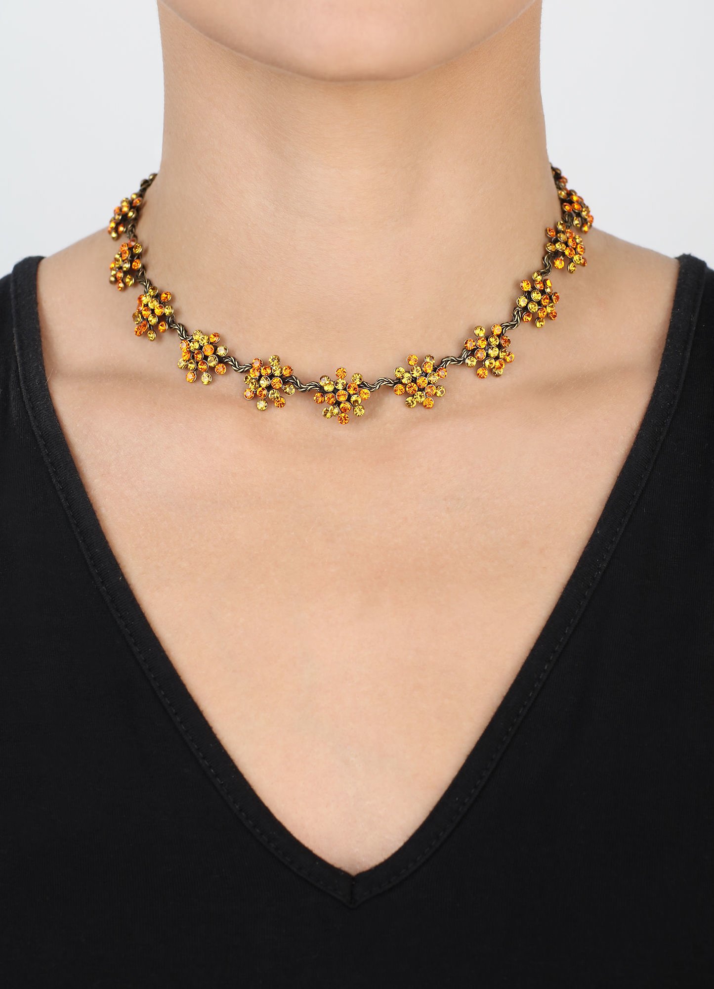 Bild für Halskette Collier Magic Fireball Orange / Gelb  mini