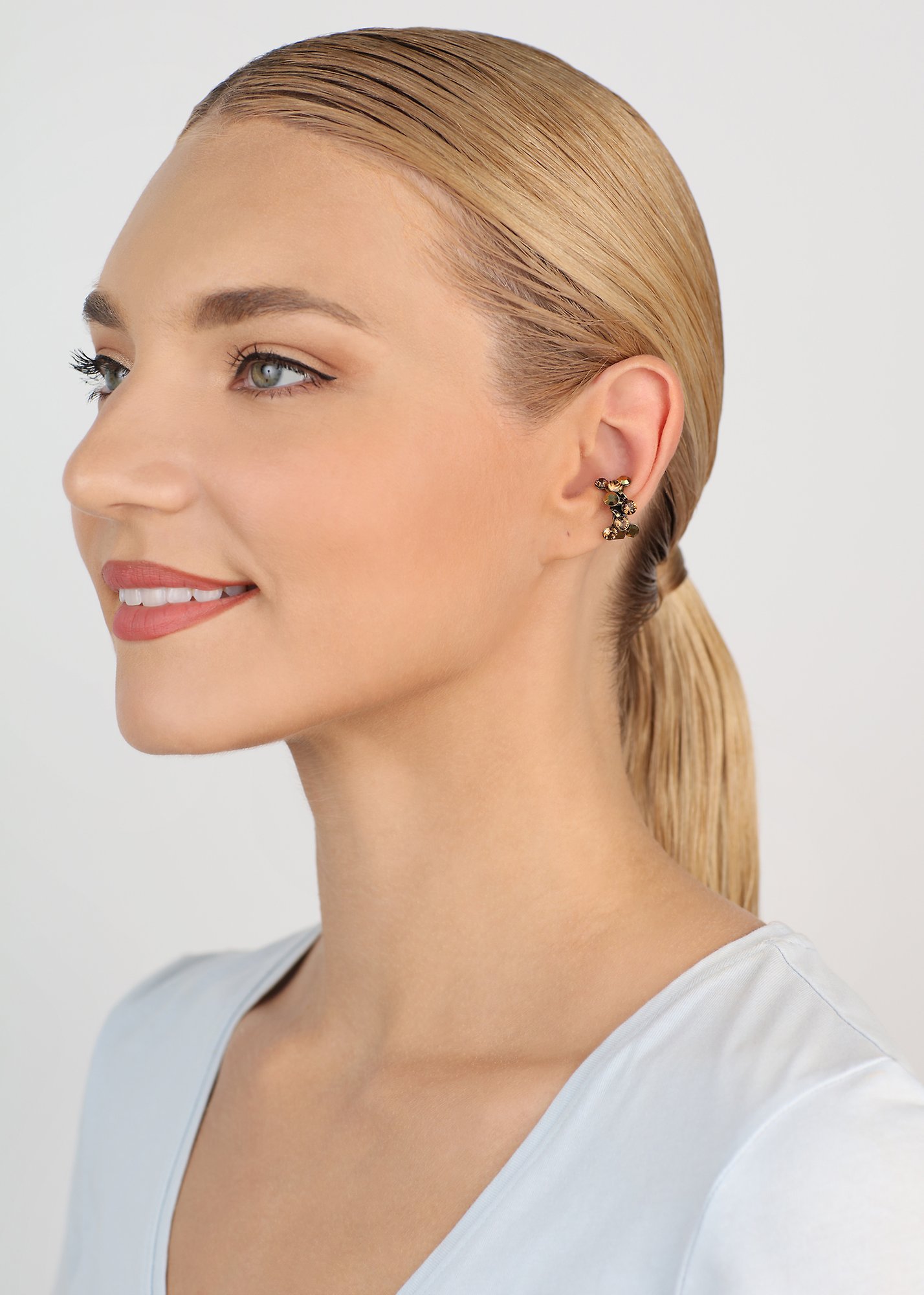 Bild für Ear cuff Magic Fireball Braun  Classic Size (21mm Ø)