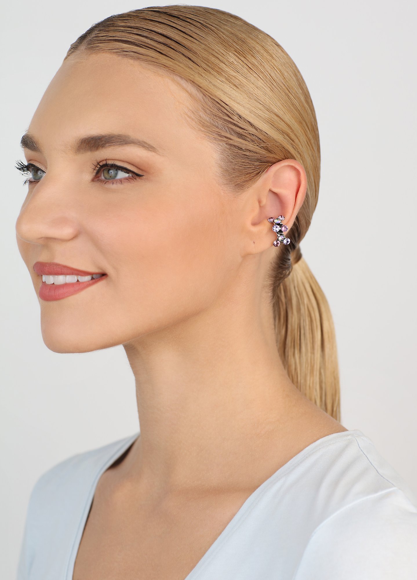 Bild für Ohrklemme Magic Fireball Lila  Classic Size (21mm Ø)