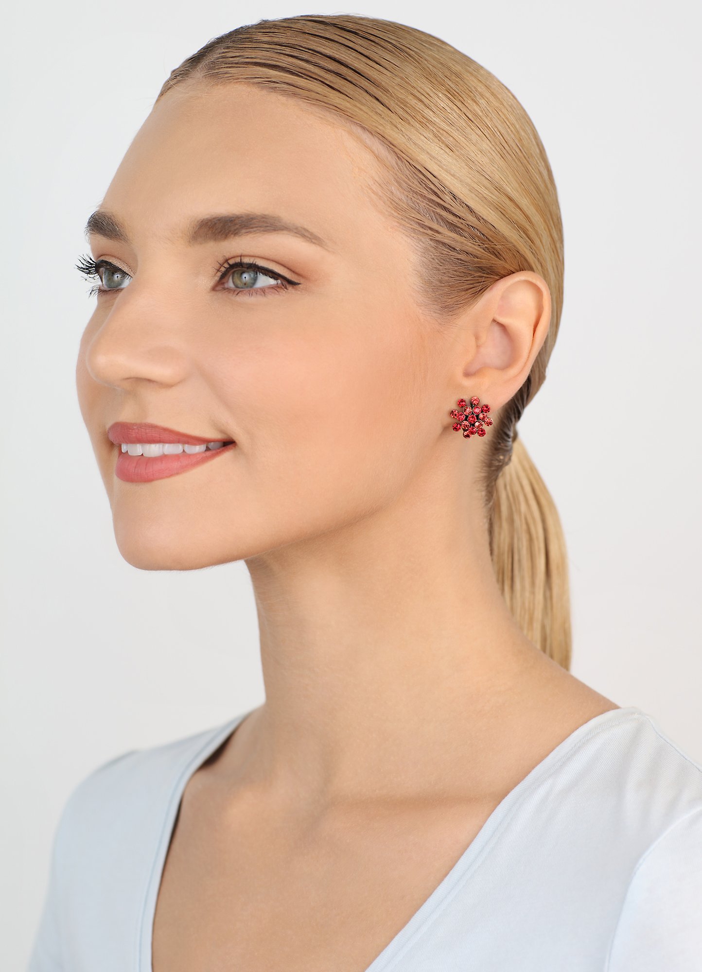 image pour Boucles d'oreilles Clip Magic Fireball Coralline / Rose  mini