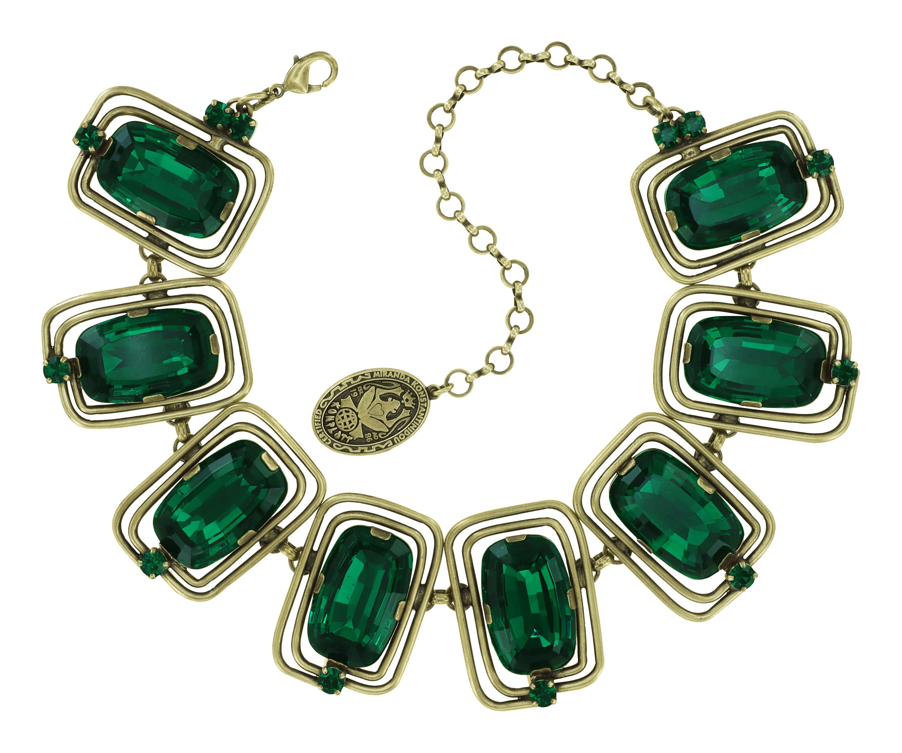 image for Necklace Choker-Collier To The Max Green  size L