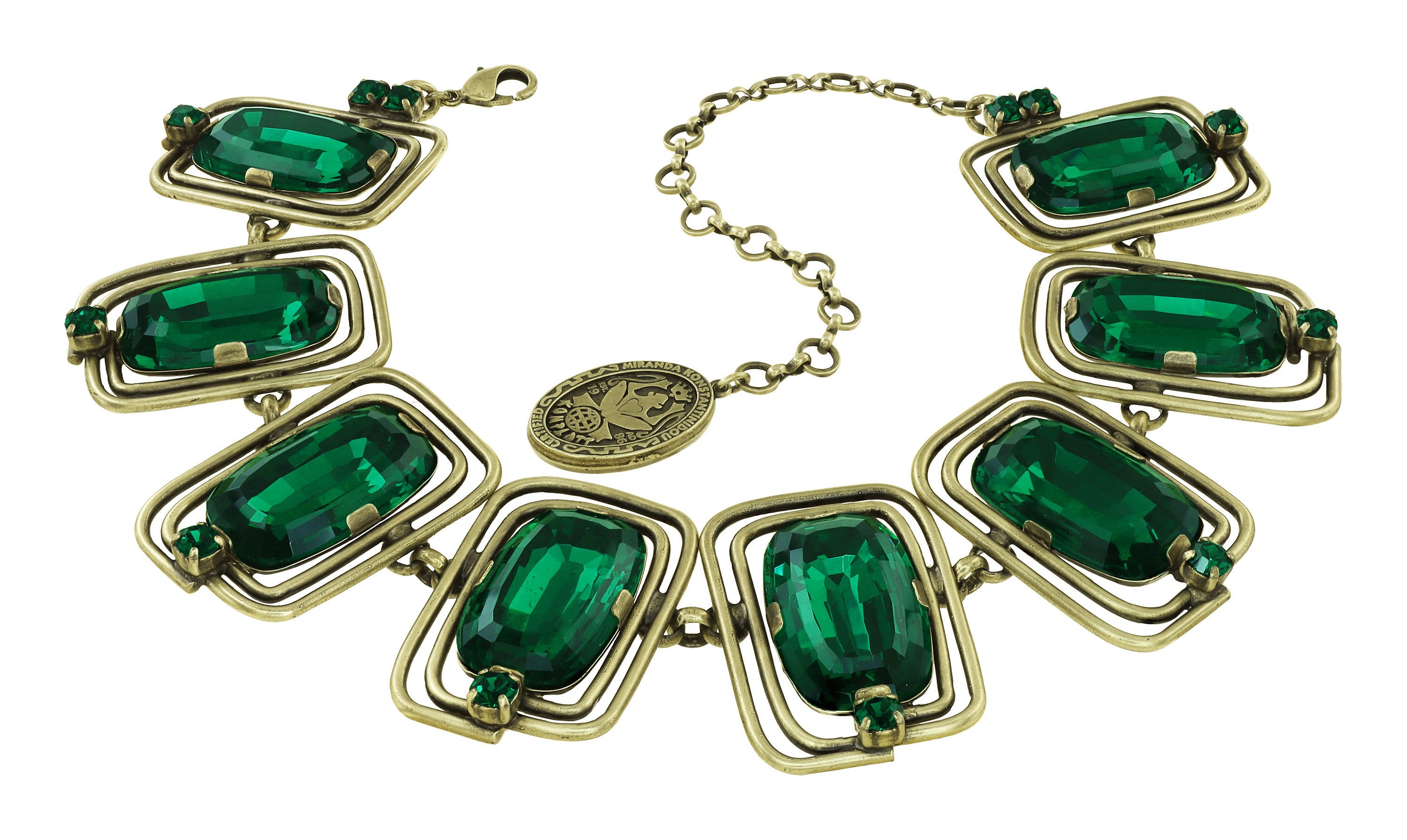 image for Necklace Choker-Collier To The Max Green  size L